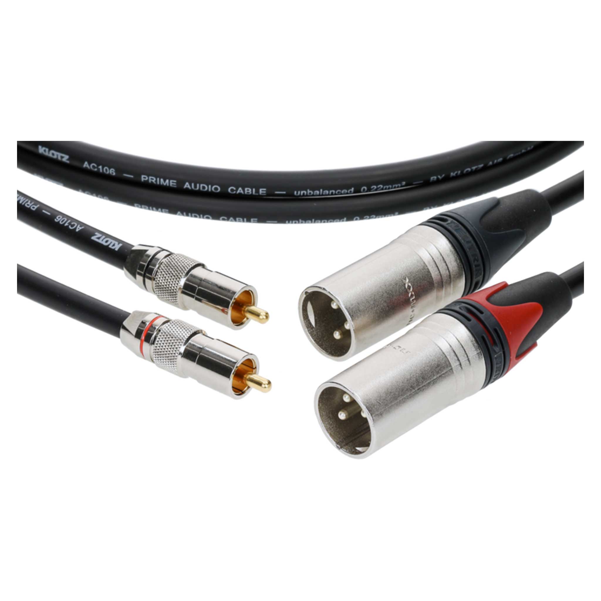 KLOTZ RCA Kabel auf XLR male Stecker