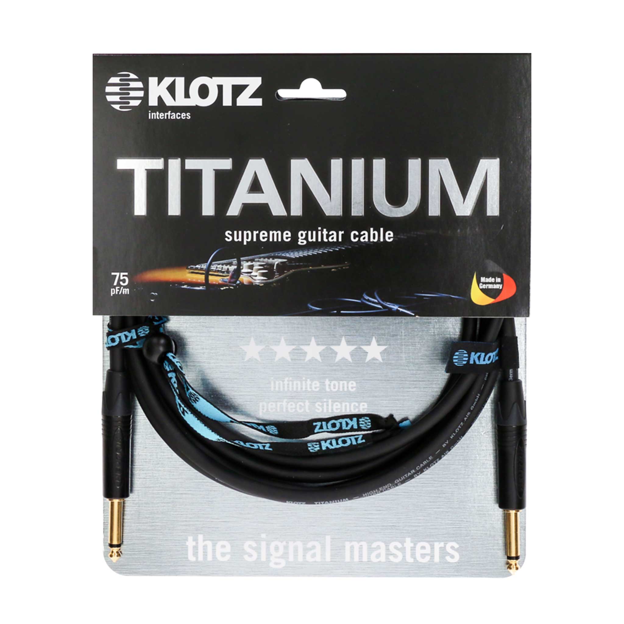 Klotz Surpreme Gitarren Instrumenten Kabel 2 gerade Stecker