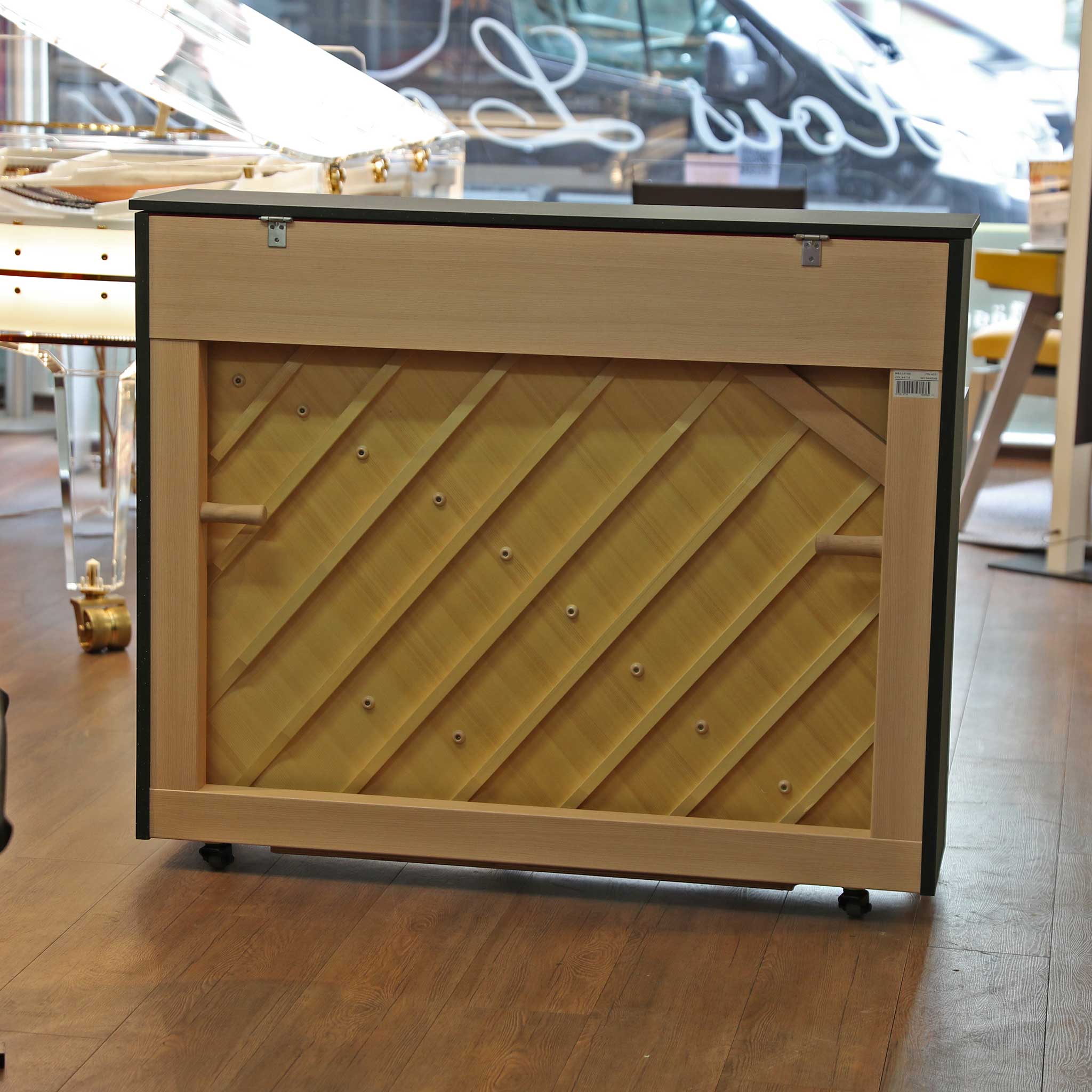 Kinderpiano Pearl River UP100 Grasgrün rückseite