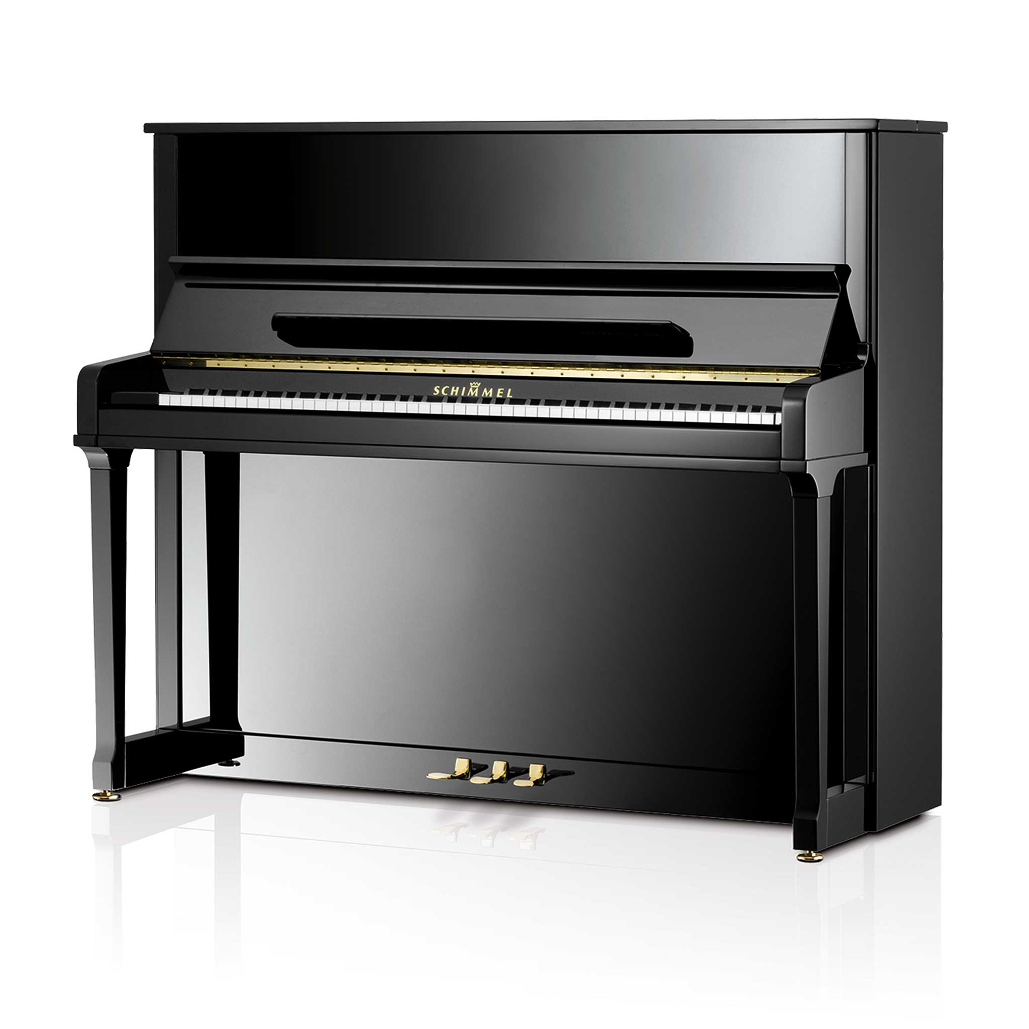 Schimmel C126 Tradition links schwarz poliert