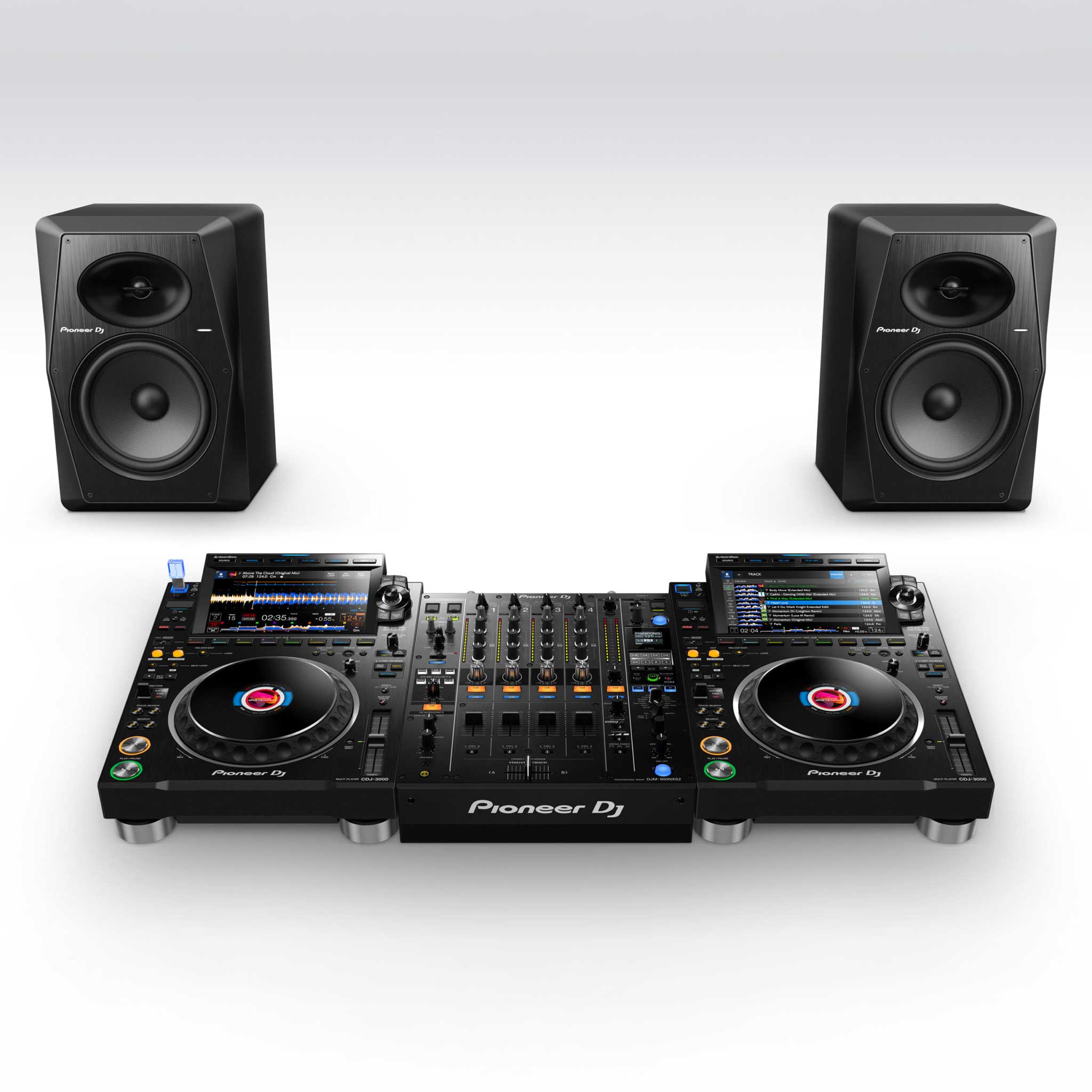 Pioneer VM 80 Monitor black pair dj controller