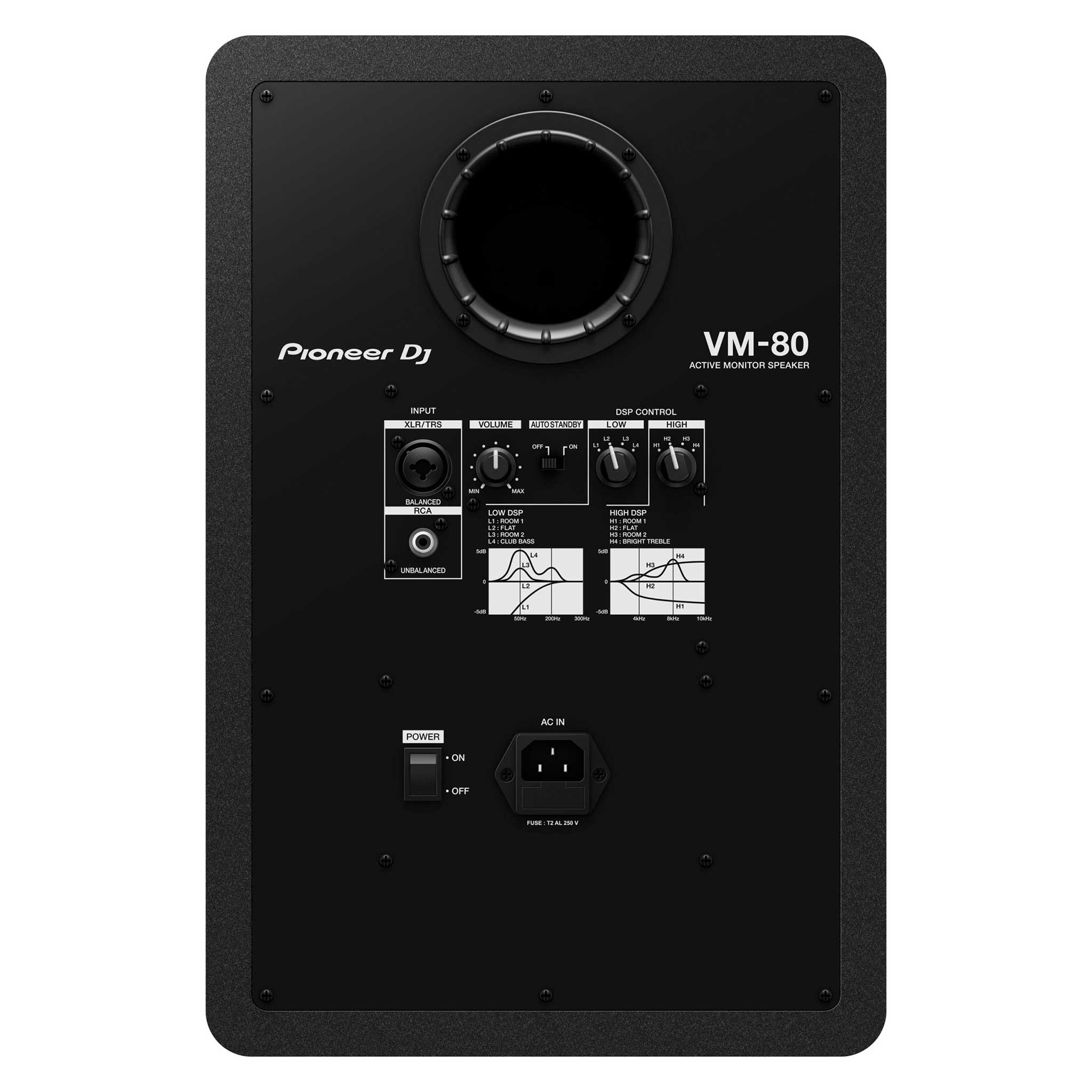 Pioneer VM 80 Monitor black rear