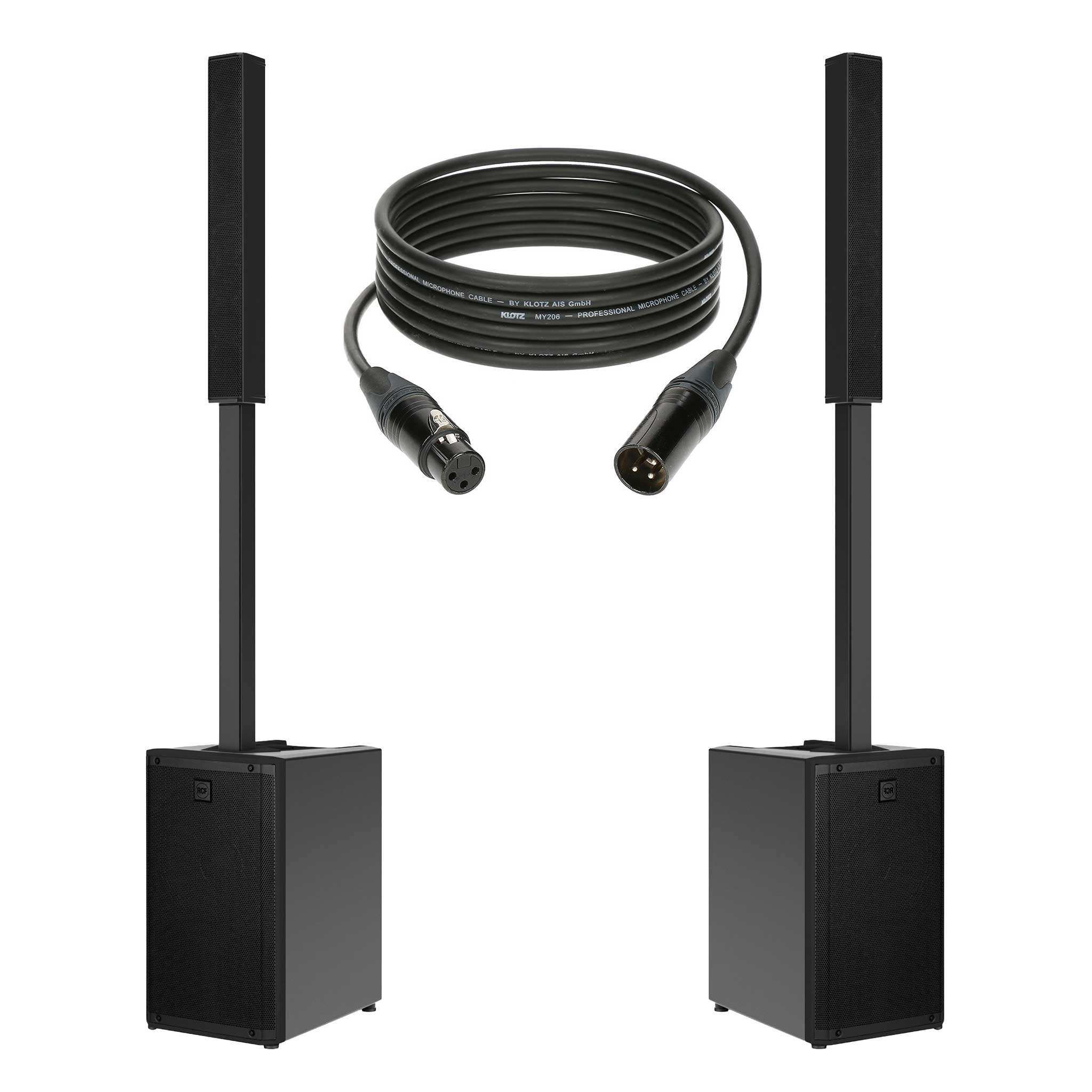 RCF Evox J9 J9mix bundle mit XLR Kabel