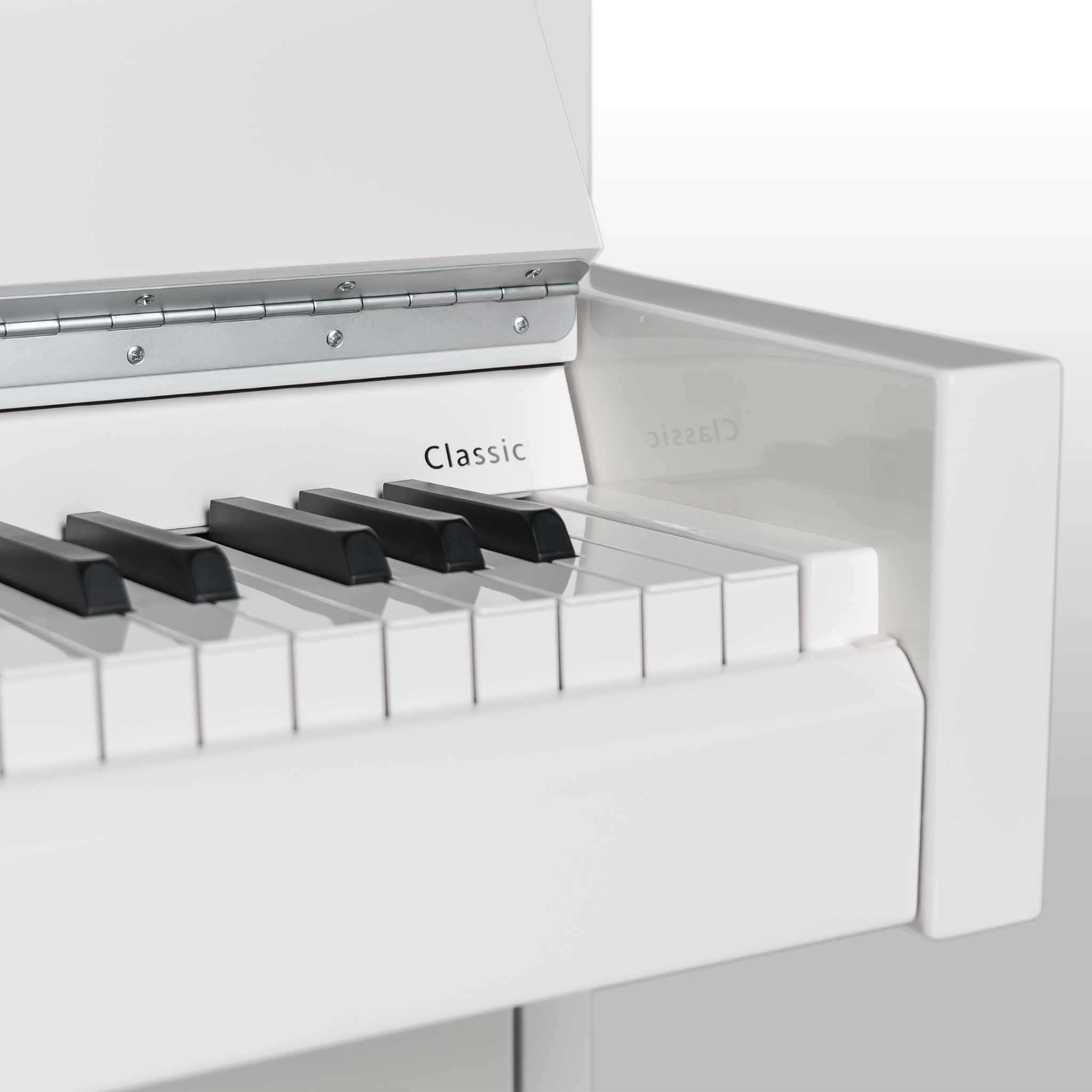 Schimmel C116 Modern weiss poliert detail classic logo