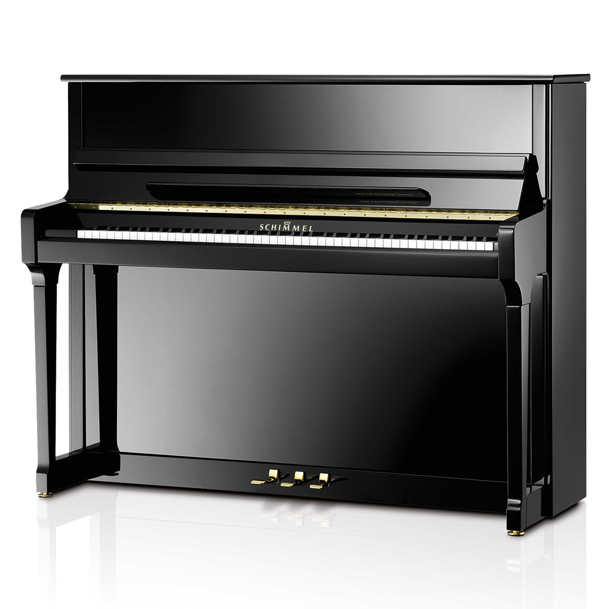 Schimmel C121Tradition schwarz poliert links