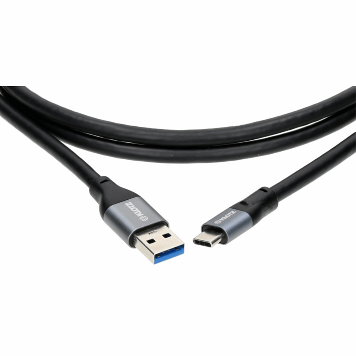 Klotz USB A auf USB C Kabel schwarz detail stecker