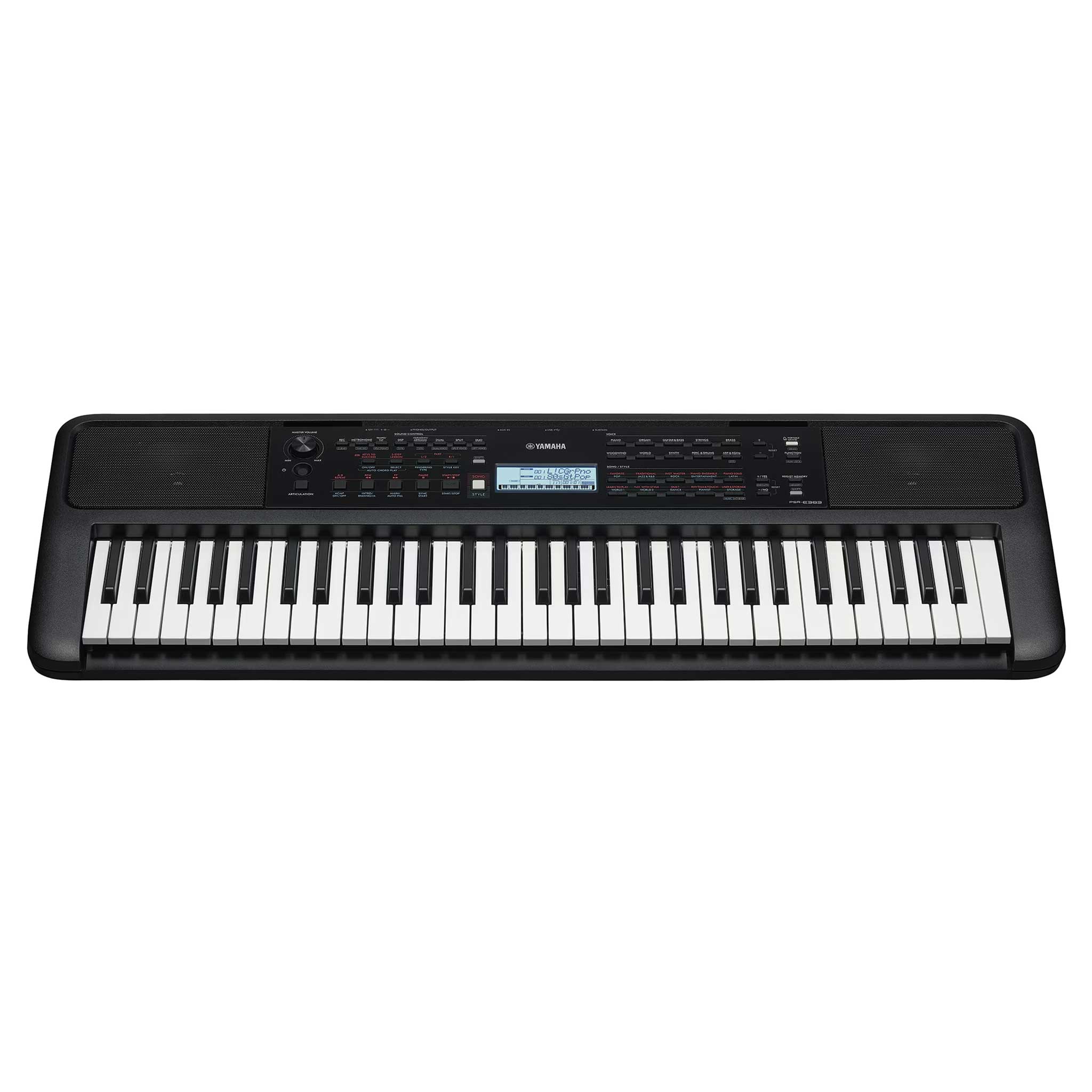 Yamaha Keyboard PSR-E383 front