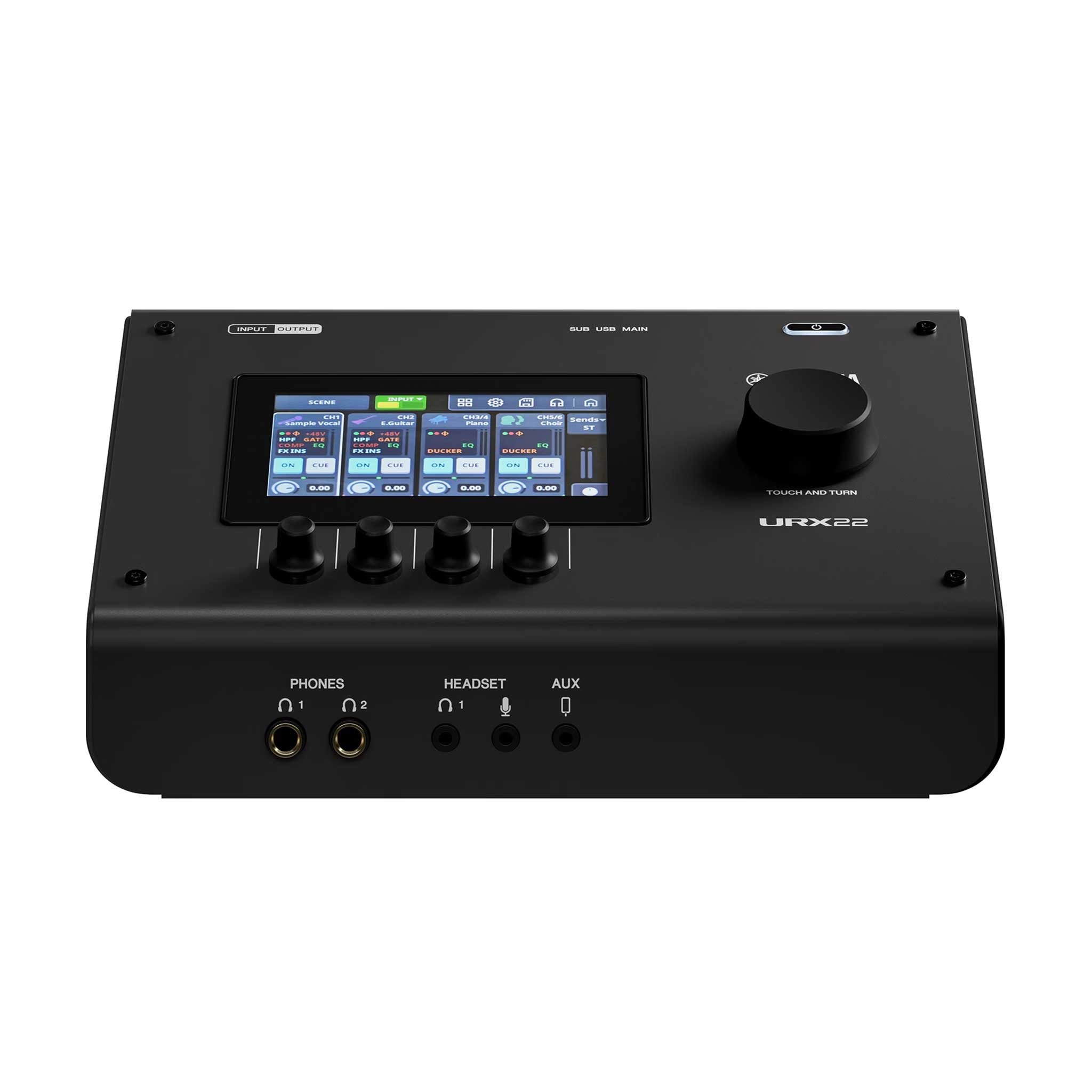 Yamaha URX22 black front angle