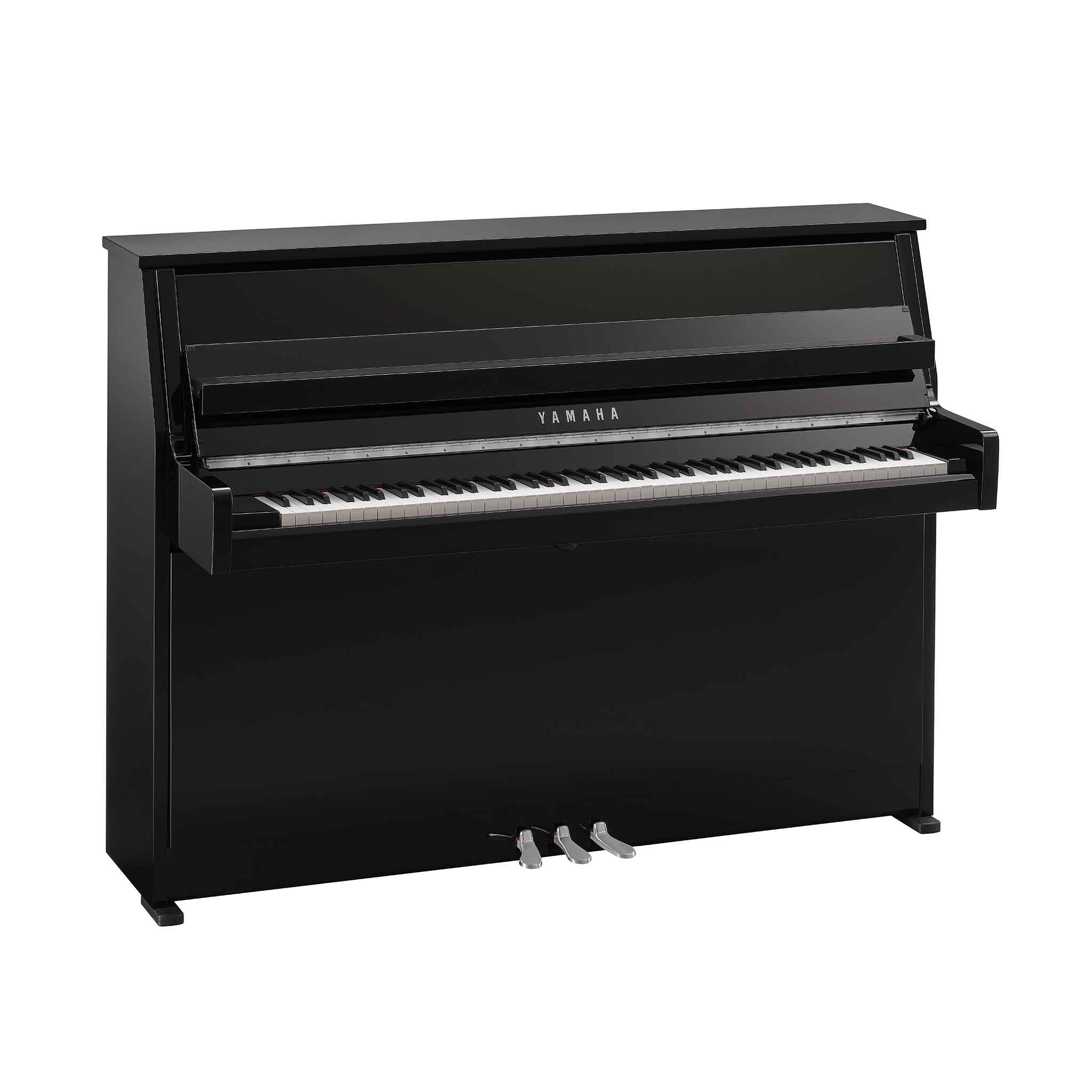 Piano Yamaha b10 schwarz chrom winkel rechts