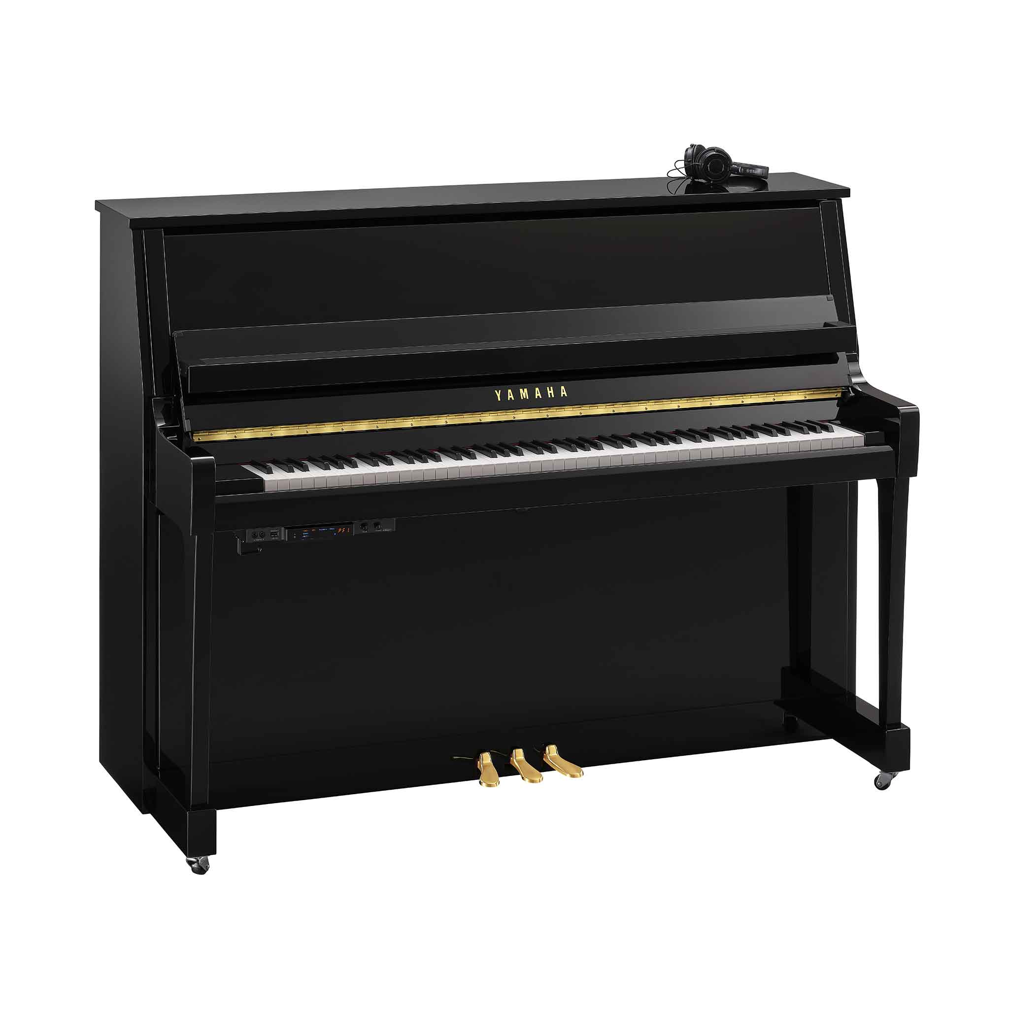 Piano Yamaha b20 schwarz poliert Silentsystem und Kopfhörer
