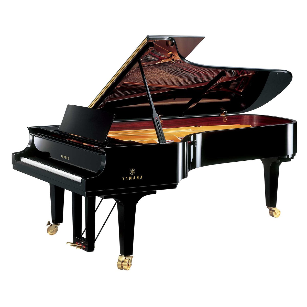 Yamaha CFX Konzertflügel schwarz geöffnet