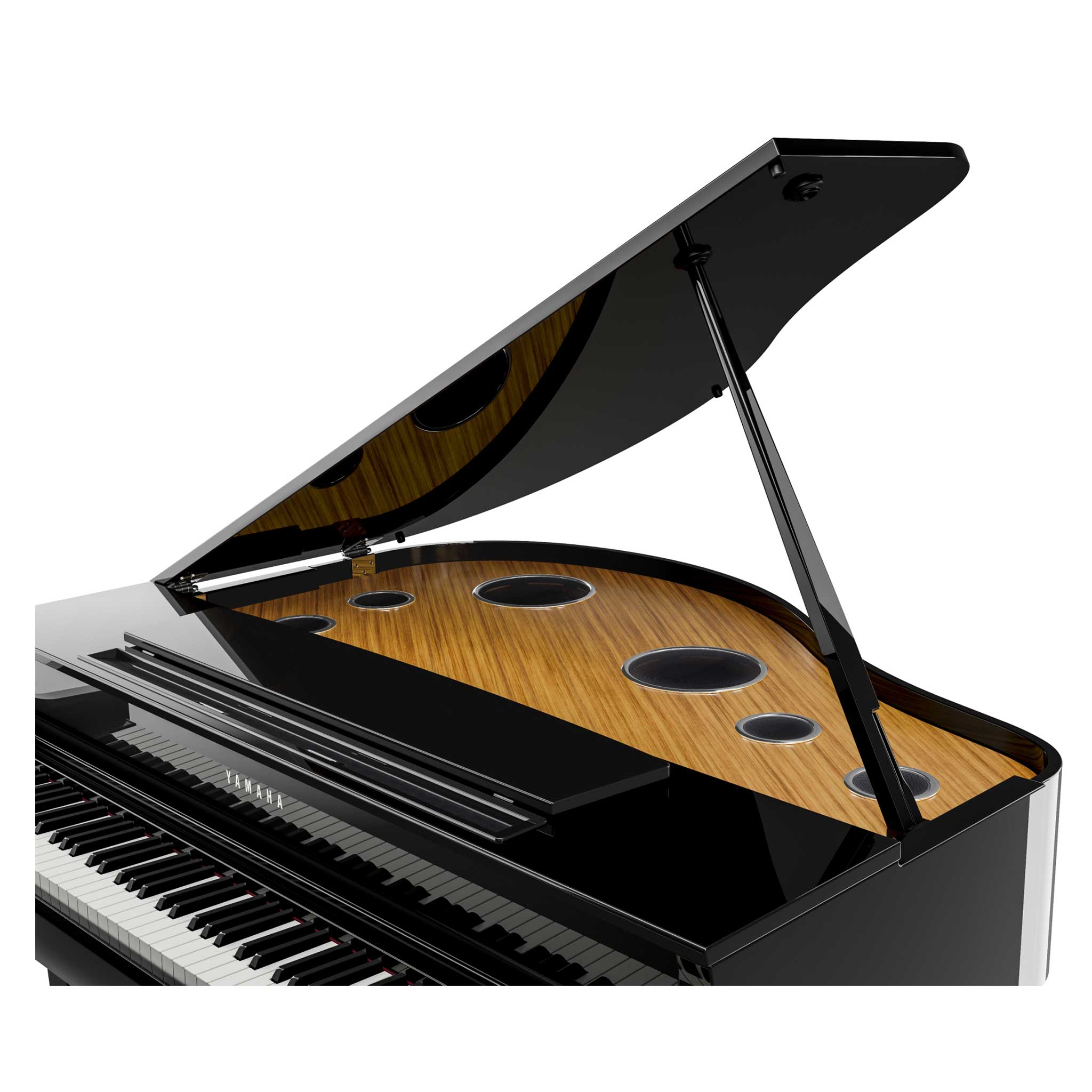 yamaha clp895gp schwarz polish open detail