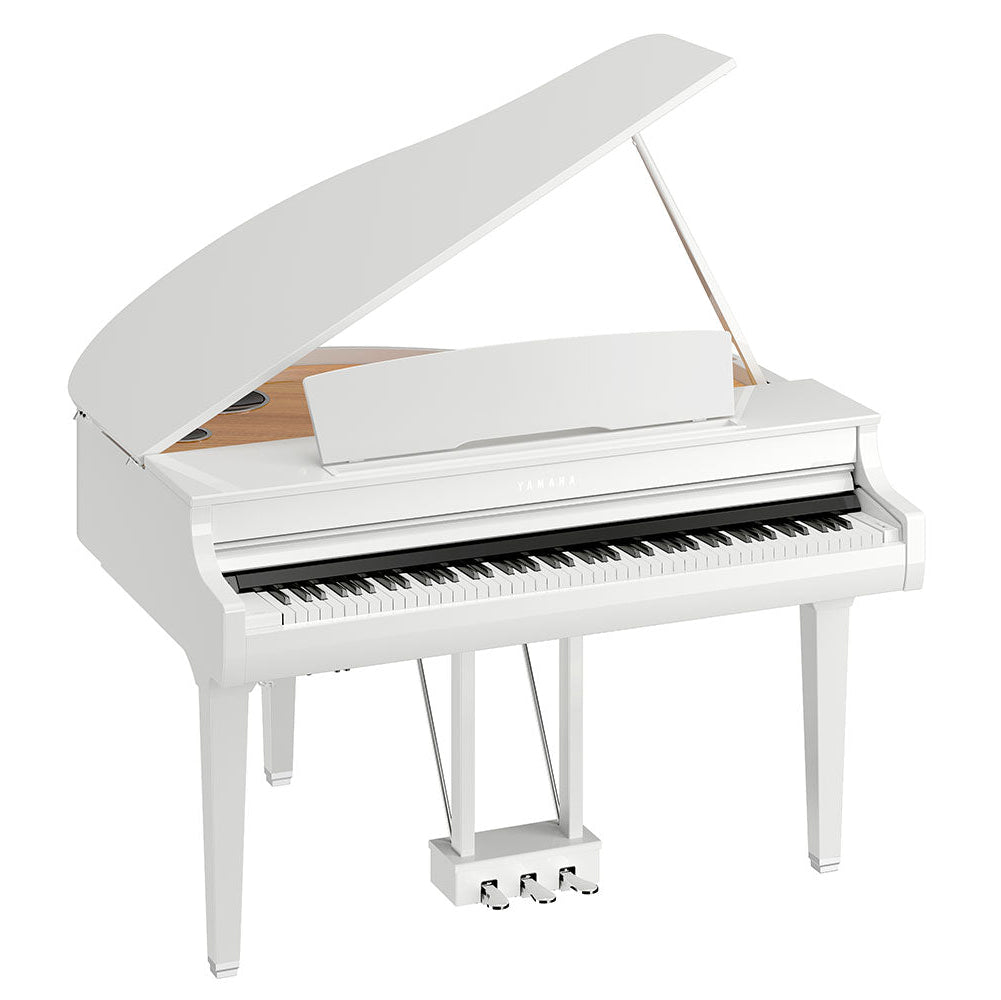 Yamaha Clavinova CSP-295GP Digitalflügel weiß deckel offen rechts