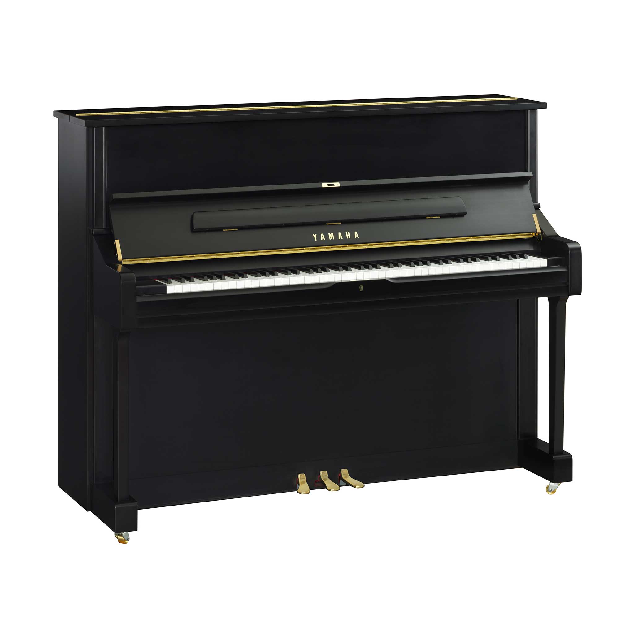 Yamaha U1 Schwarz matt tastenklappe geöffnet