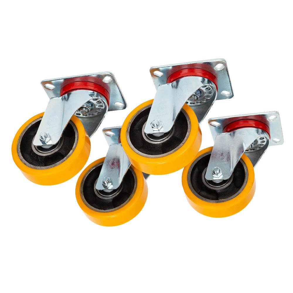 4 RCF Rollen Wheel kit gelb