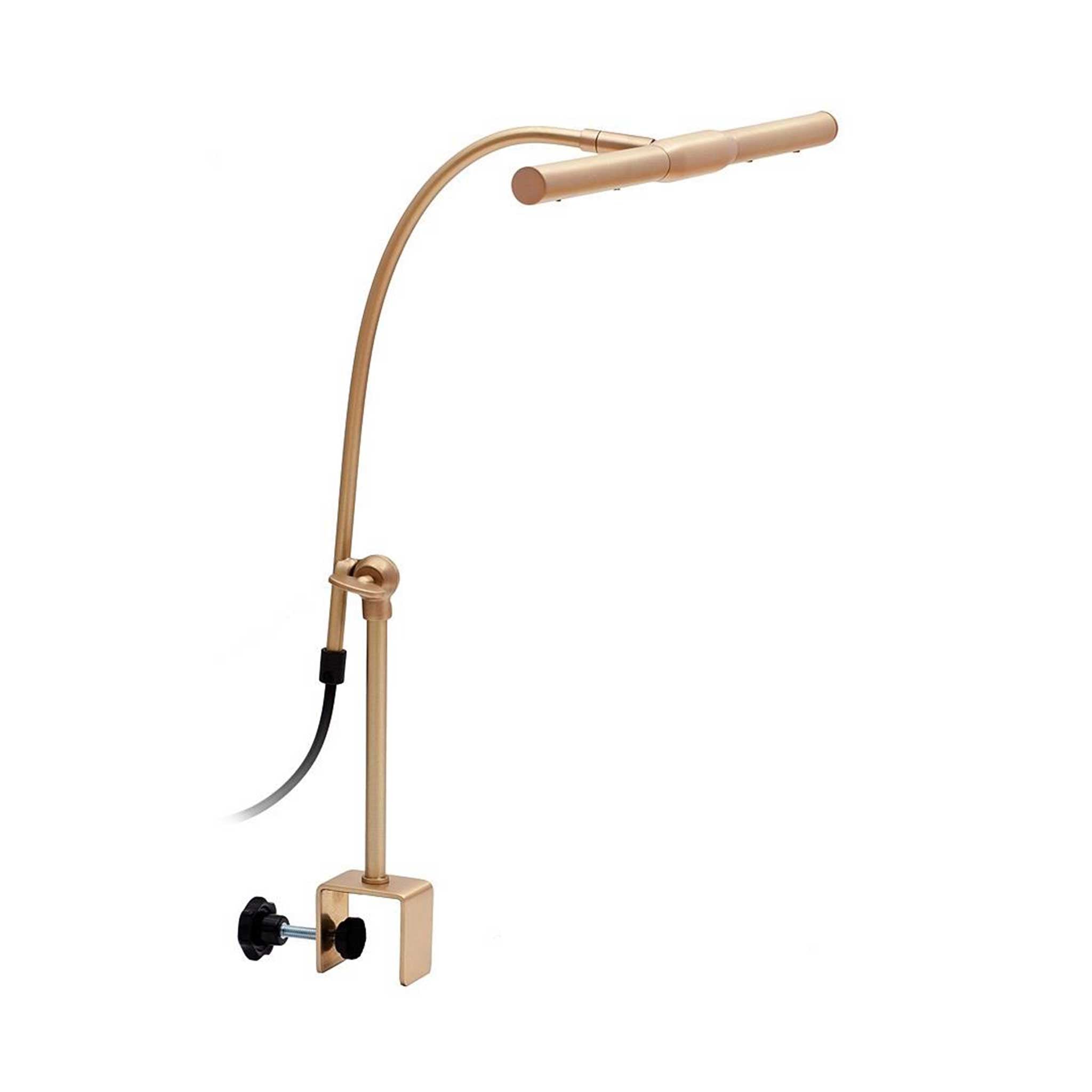 Flügel Klemmleuchte Messing matt