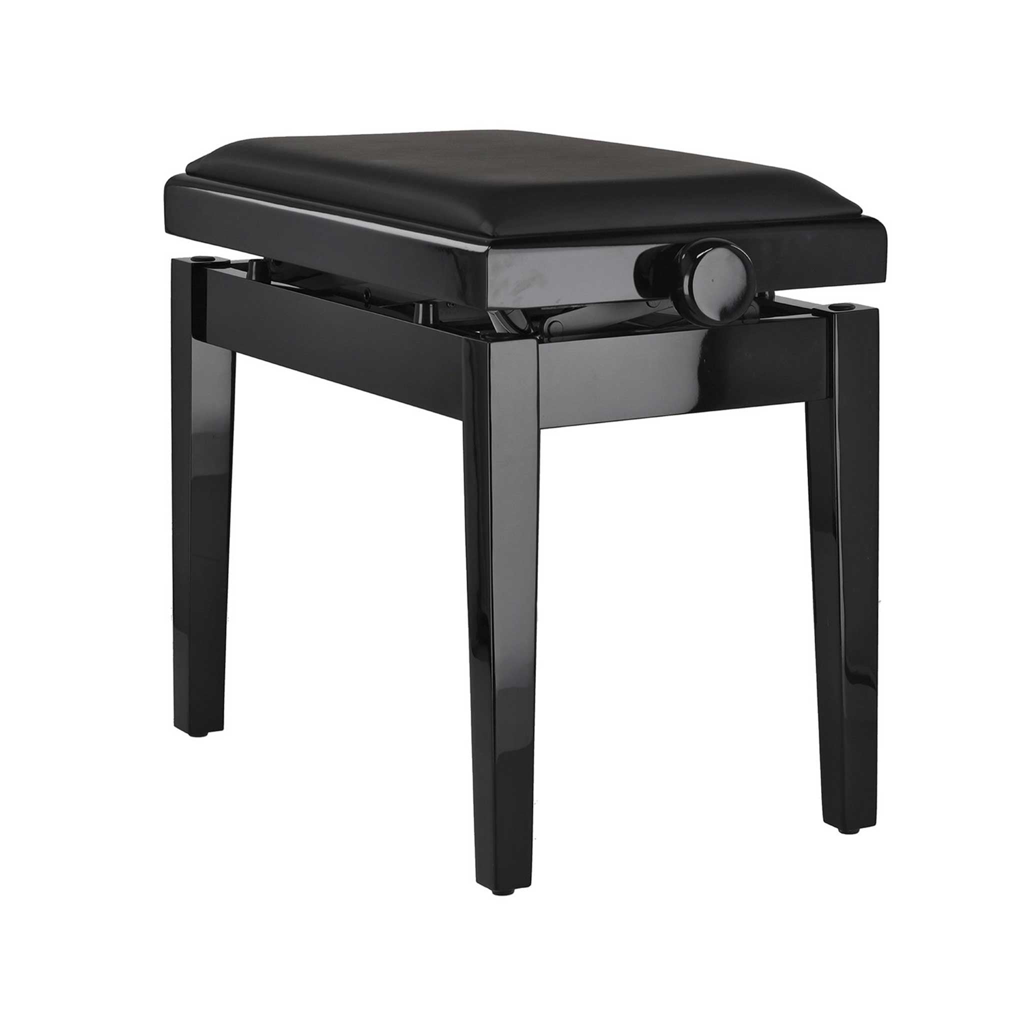 Gewa Klavierbank Autolift schwarz poliert mit Samt rechts