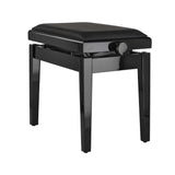 Klavierbank GEWA Deluxe Autolift schwarz poliert + Kunstleder