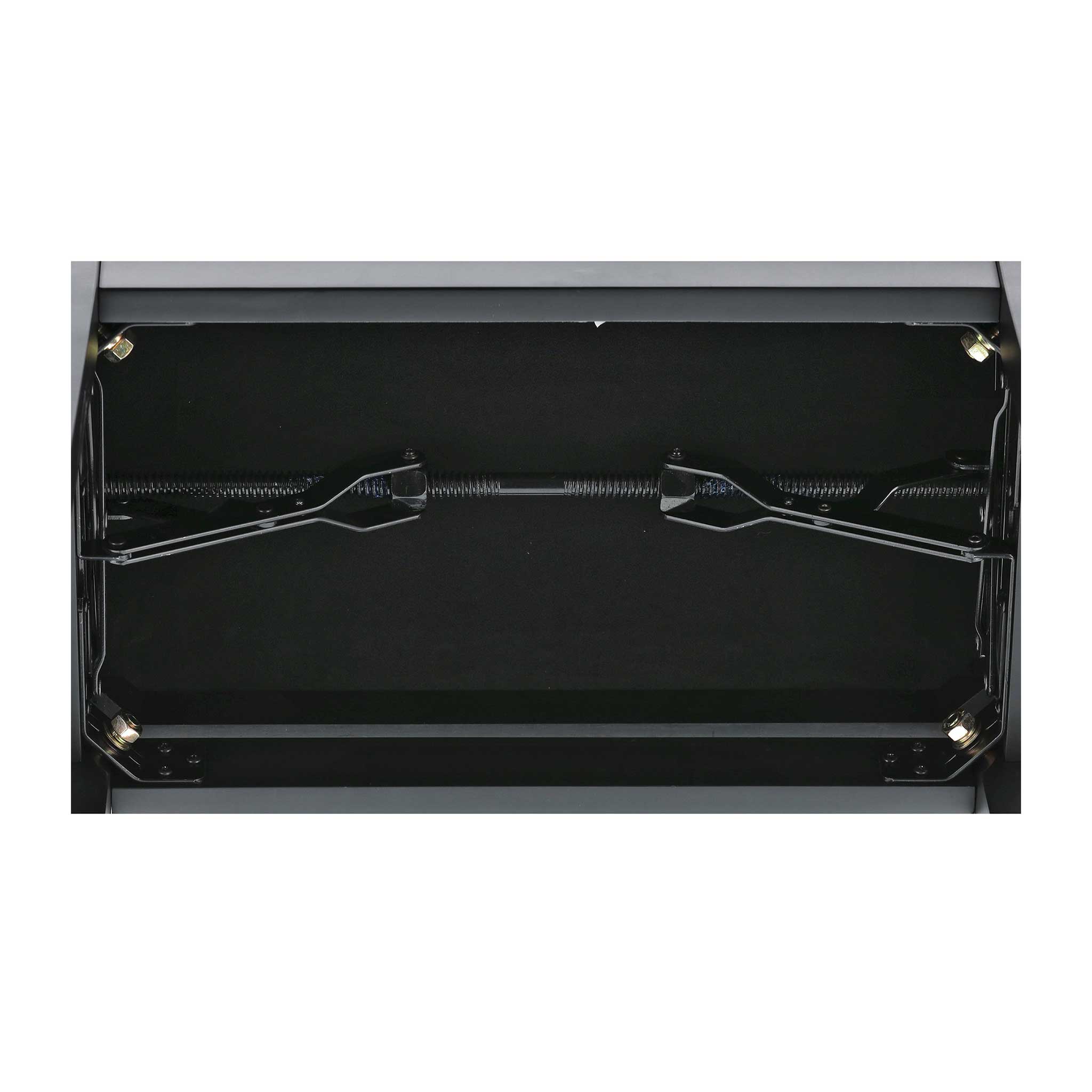 Klavierbank schwarz matt Unterseite erstellmechanik