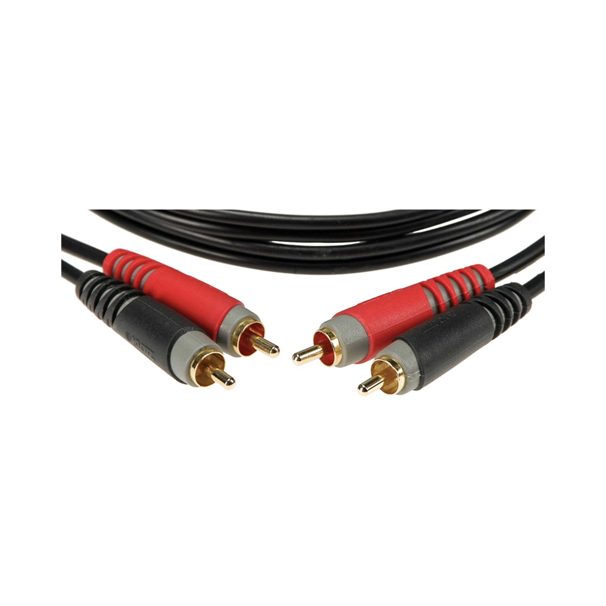 Klotz RCA Chinch Kabel Stecker Rot und Schwarz detail