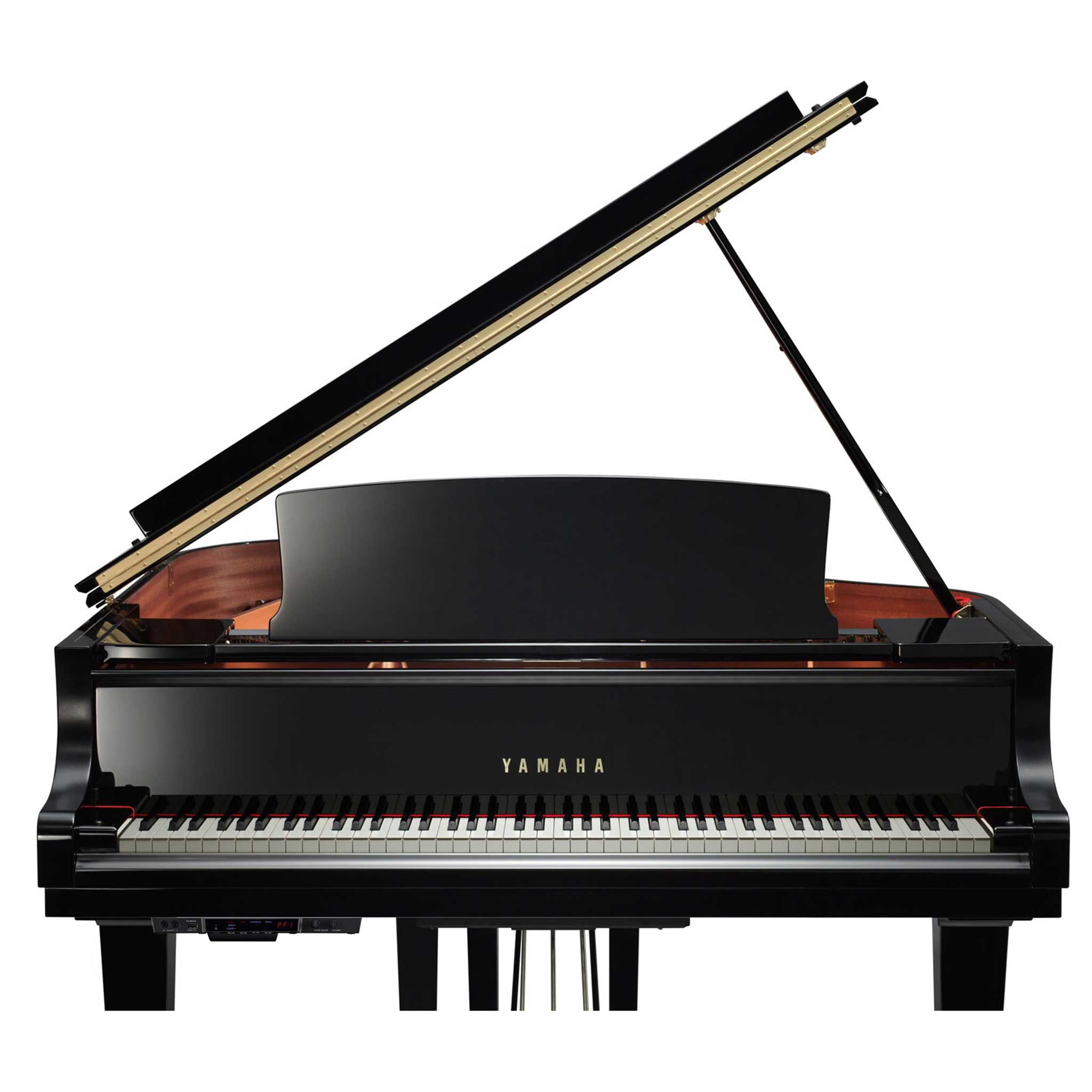 Yamaha C1x Transacoustic Flügel frontansicht, deckel offen