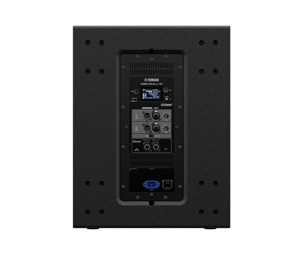 Yamaha DXS15XLF-D Subwoofer Rückseite Schwarz