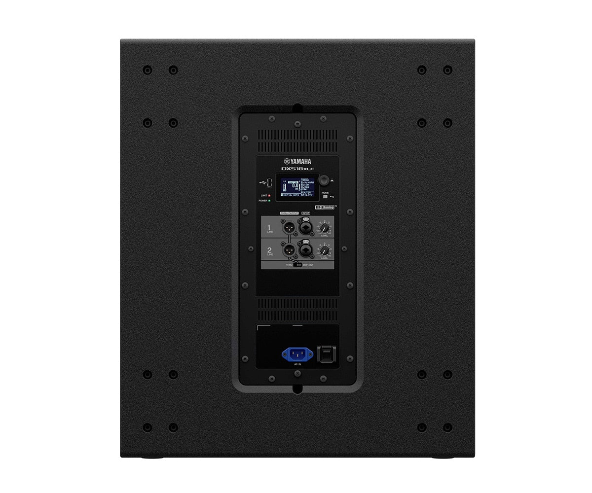 Yamaha DXS18XLF Subwoofer rear conectors