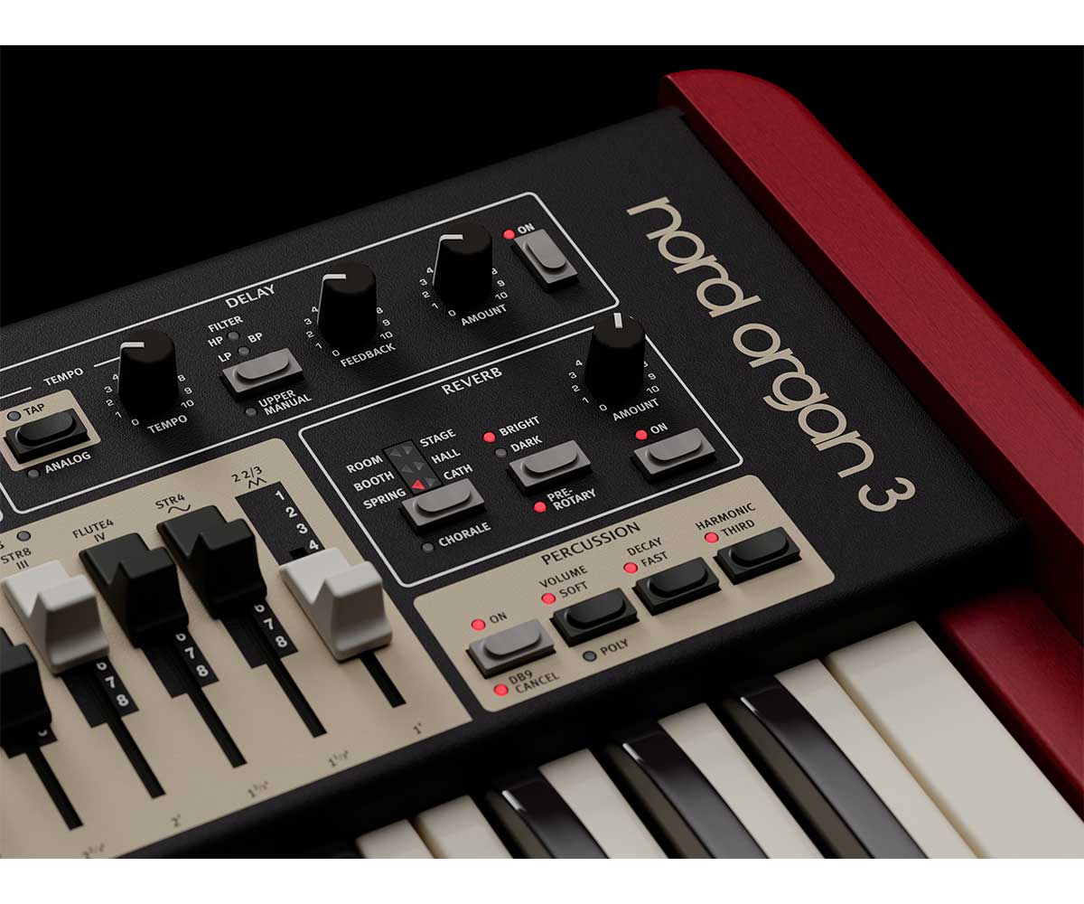 Clavia Nord Organ 3 detail rechte seite