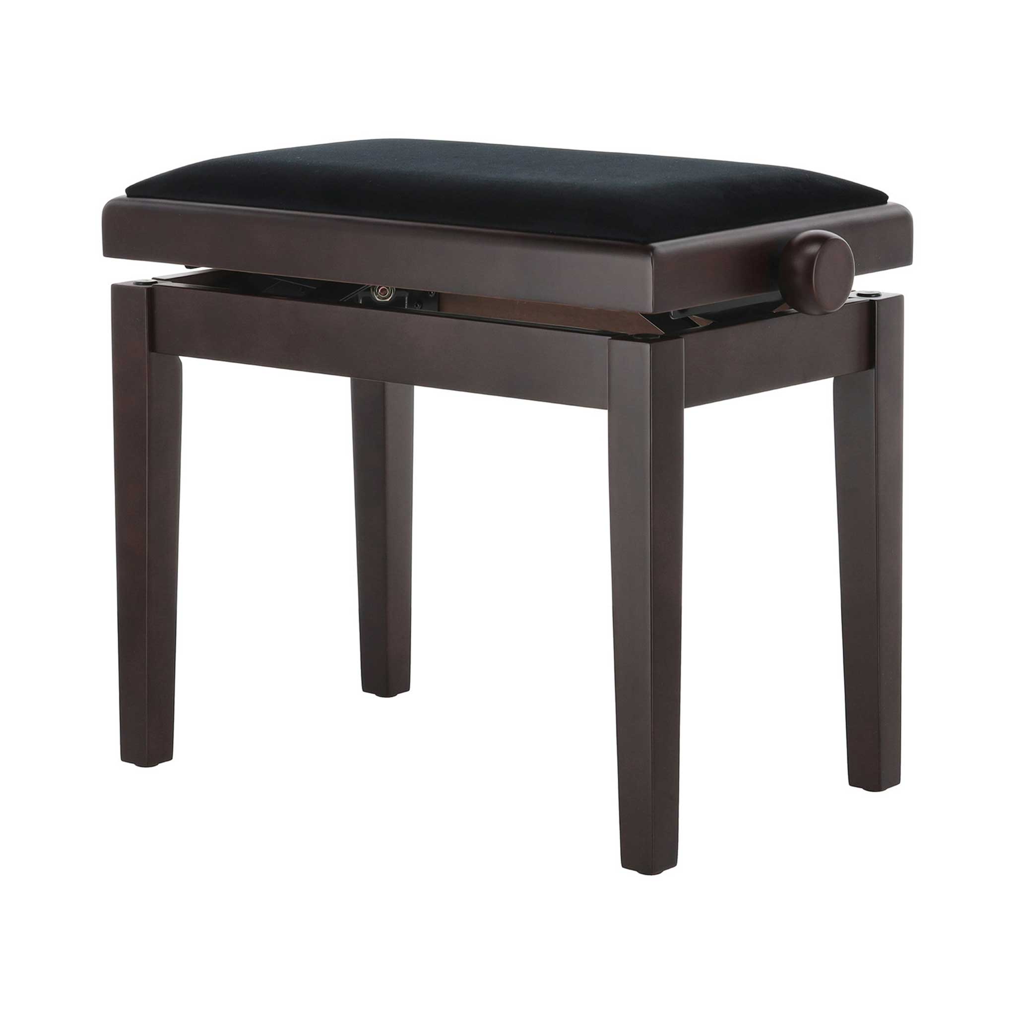 Klavierbank Gewa Deluxe Rosenholz Polster schwarz rechts