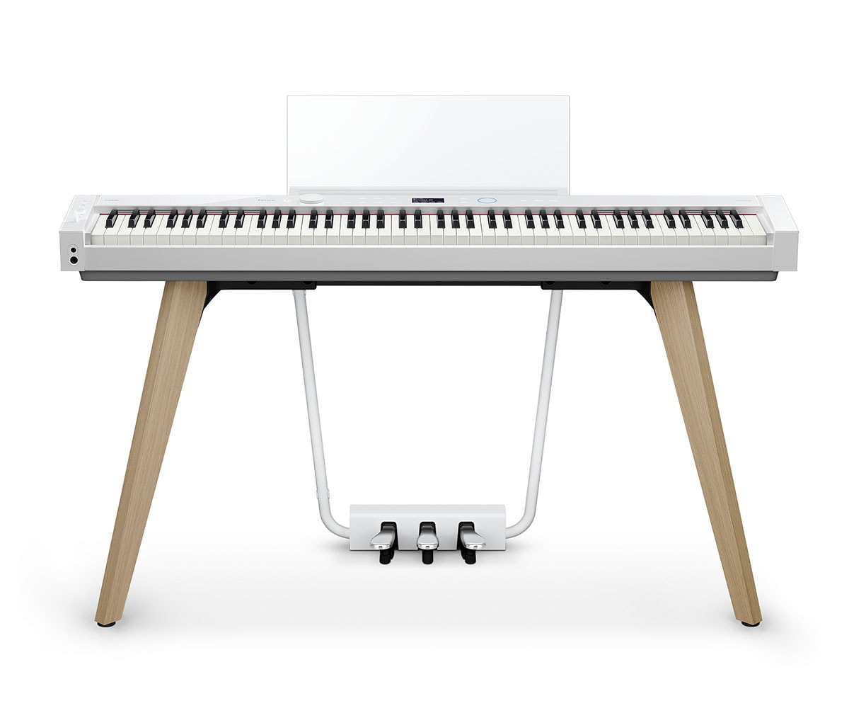 Casio Privia PX-S7000WE Casio Privia PX-S7000WE Digitalpiano in weiß mit Ständer Pedal und Notenpult front
