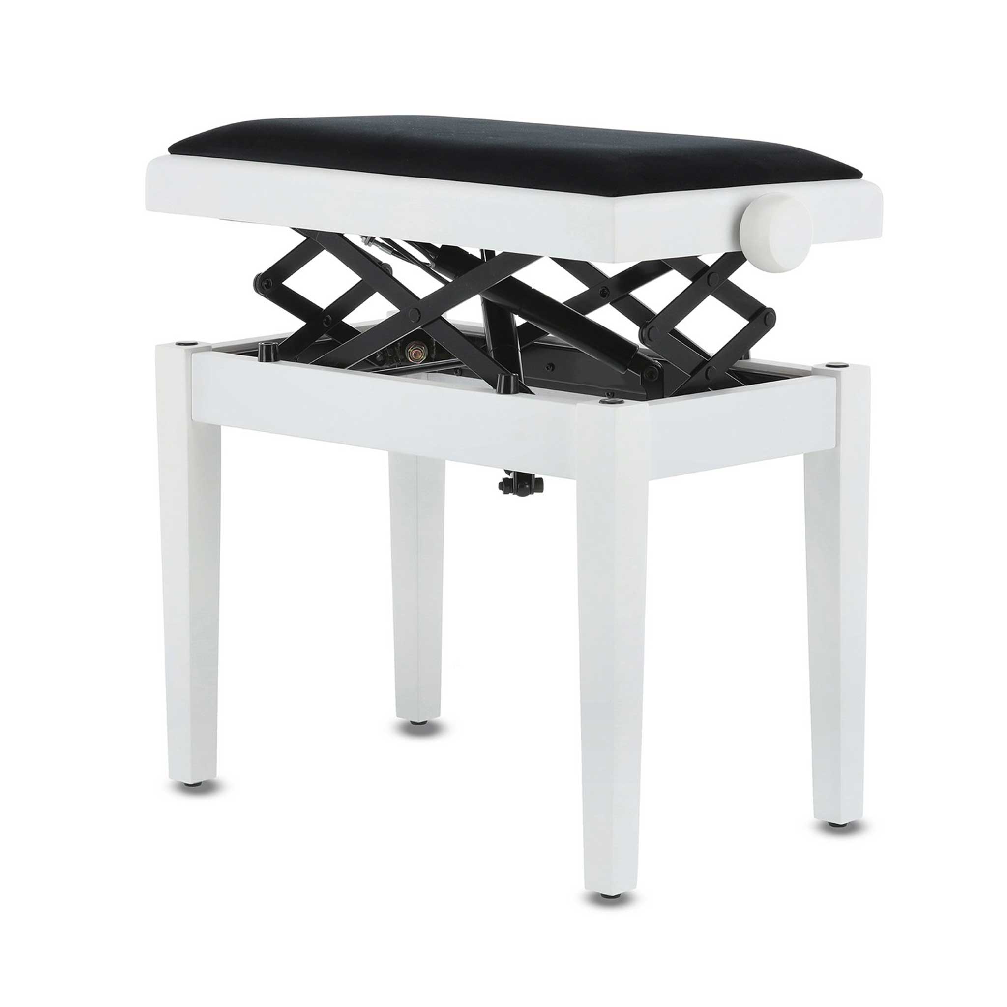 Gewa Autolift Klavierbank weiß matt maximal höhe
