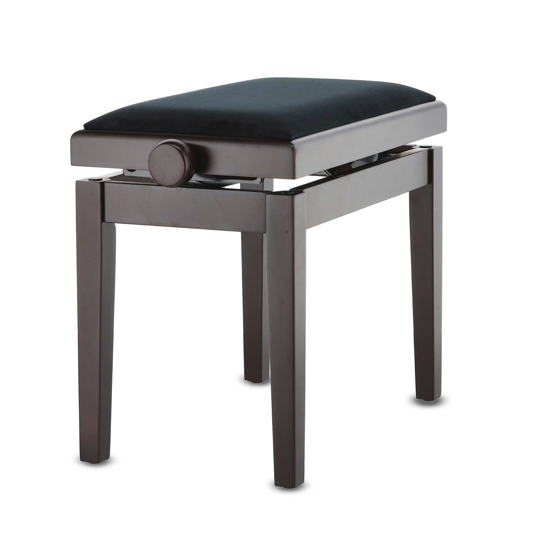 Klavierbank Gewa Deluxe Rosenholz Polster schwarz linke seite