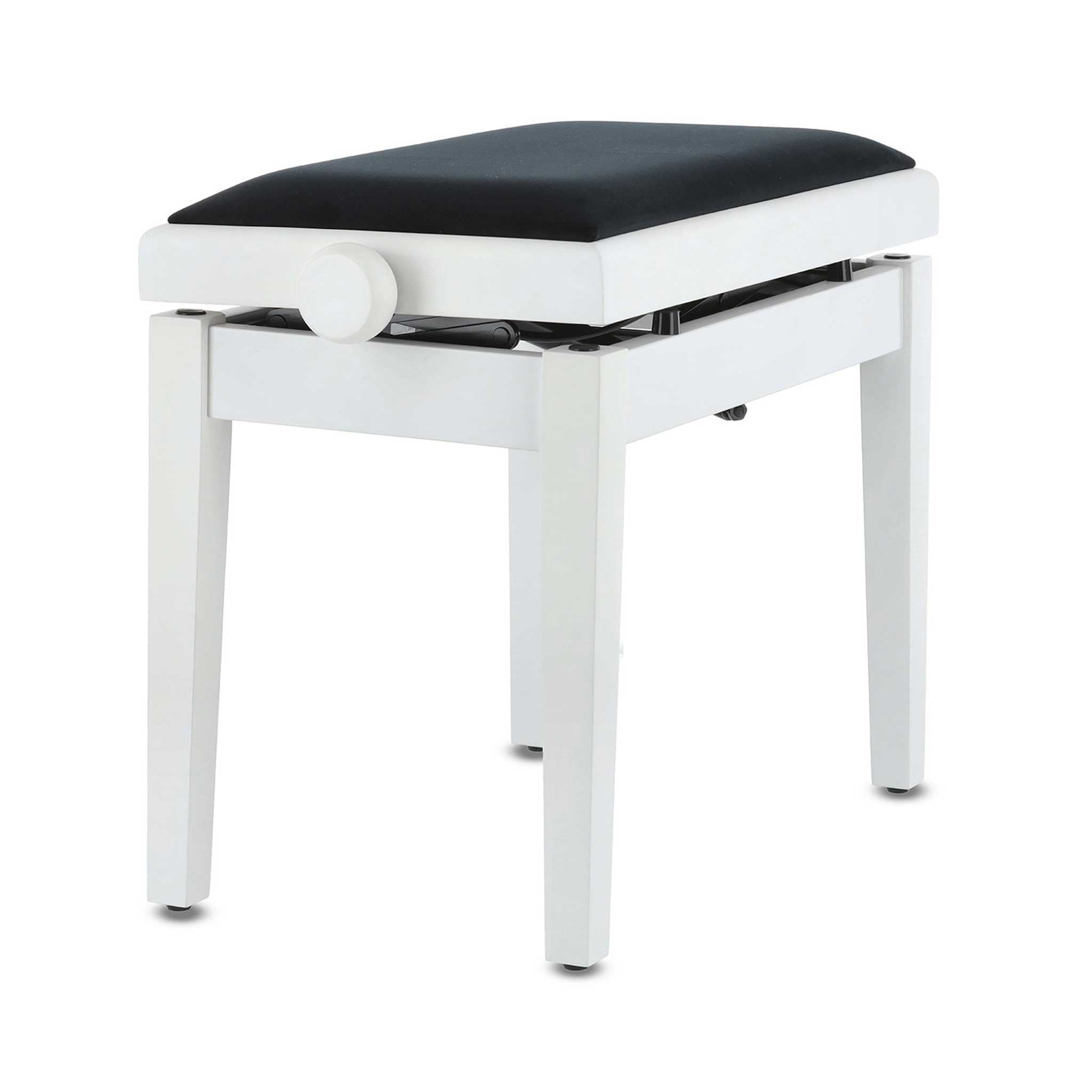  Gewa Autolift Klavierbank weiß matt linke seite