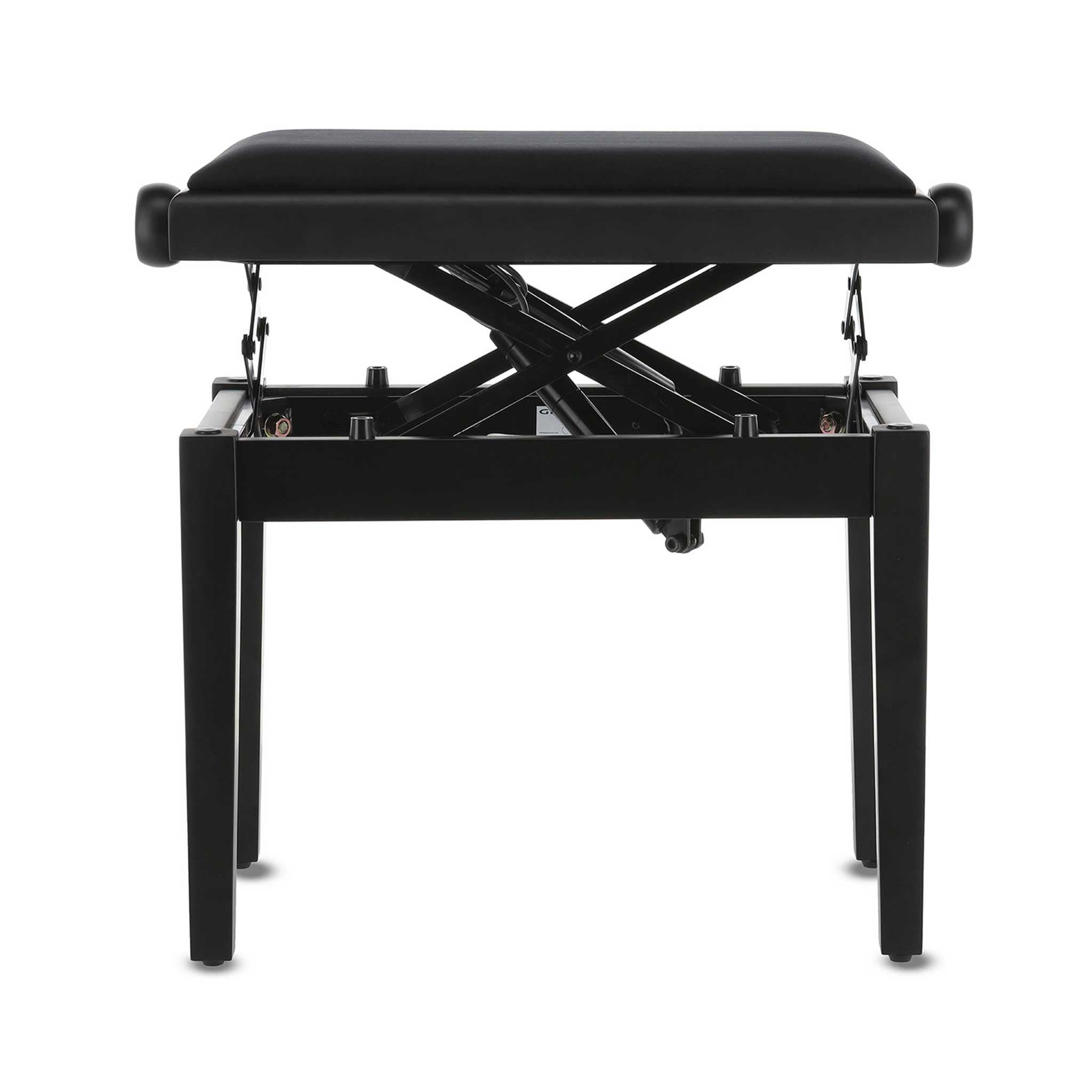 Gewa Autolift Klavierbank schwarz matt Vorderseite max höhe