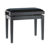 Gewa Pianobank Deluxe - schwarz matt mit Velours Polster