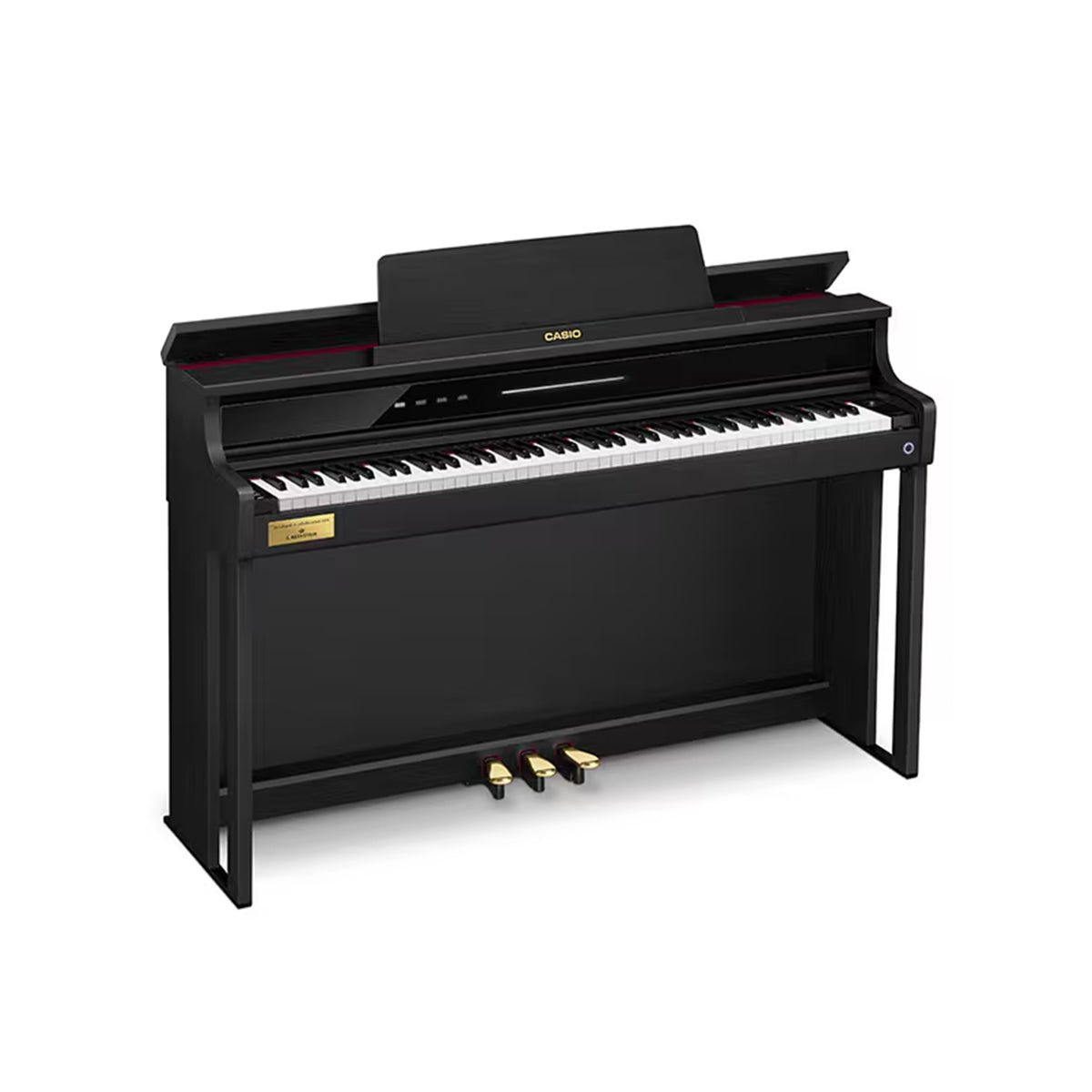 Casio Celviano AP750 schwarz matt rechts Deckel offen