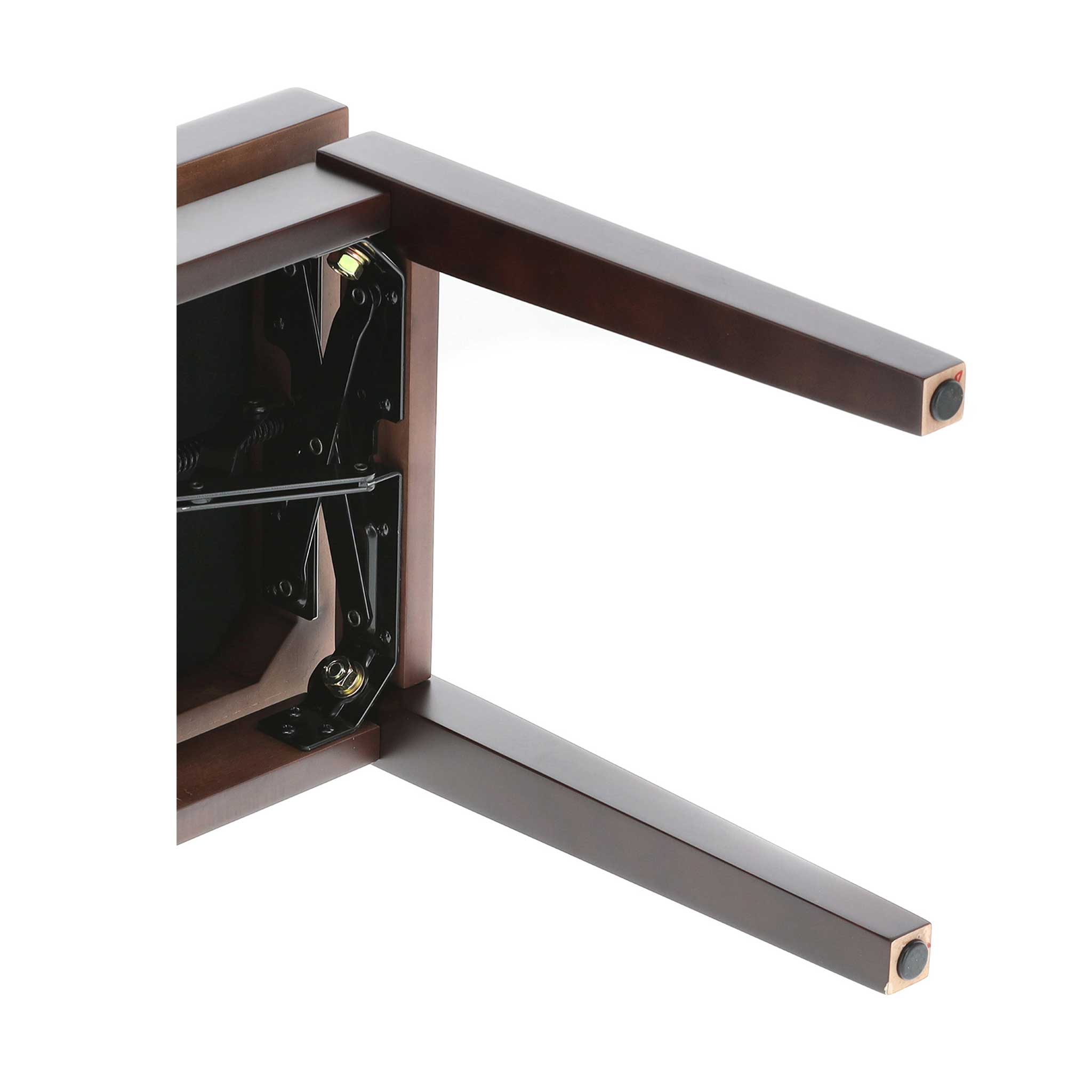 Klavierbank Gewa Deluxe Rosenholz Polster schwarz detail beine