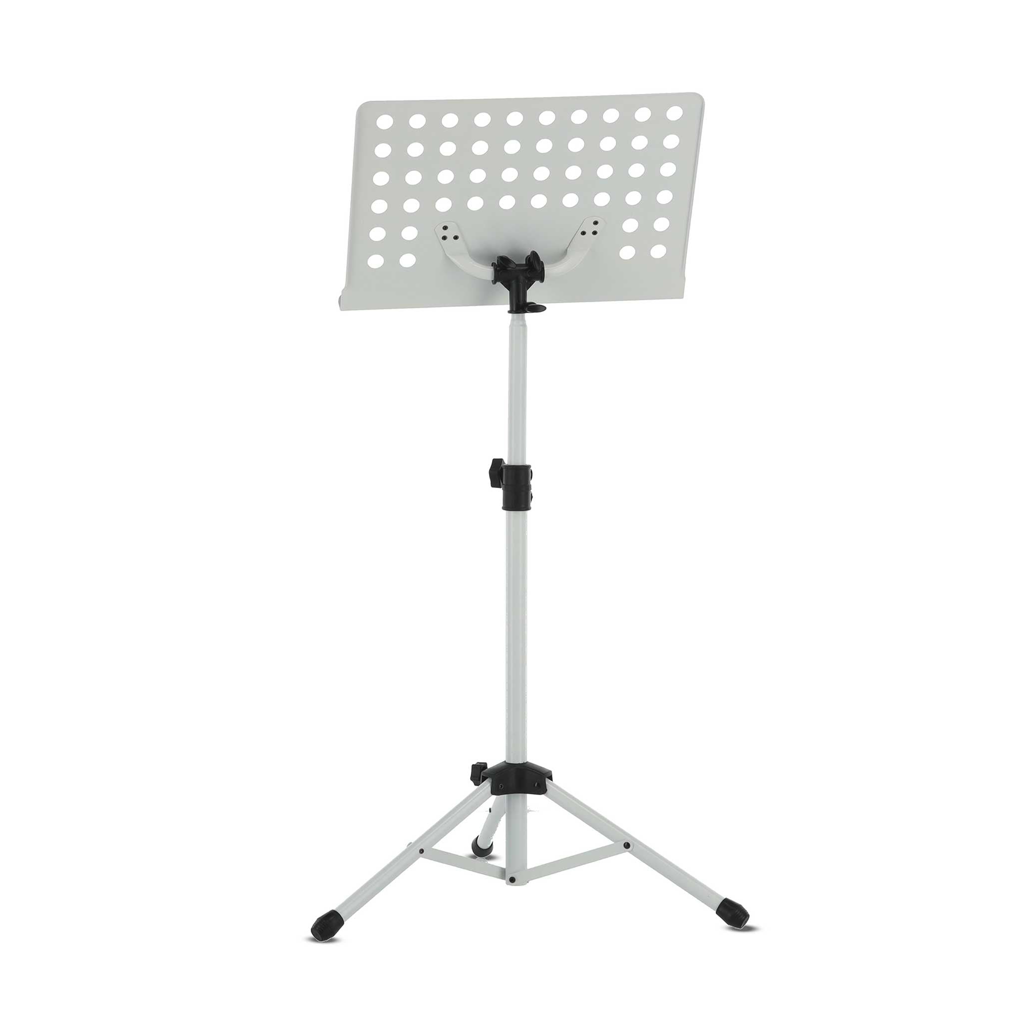 Gewa Orchesterpult weiss mit Löcher rückseite