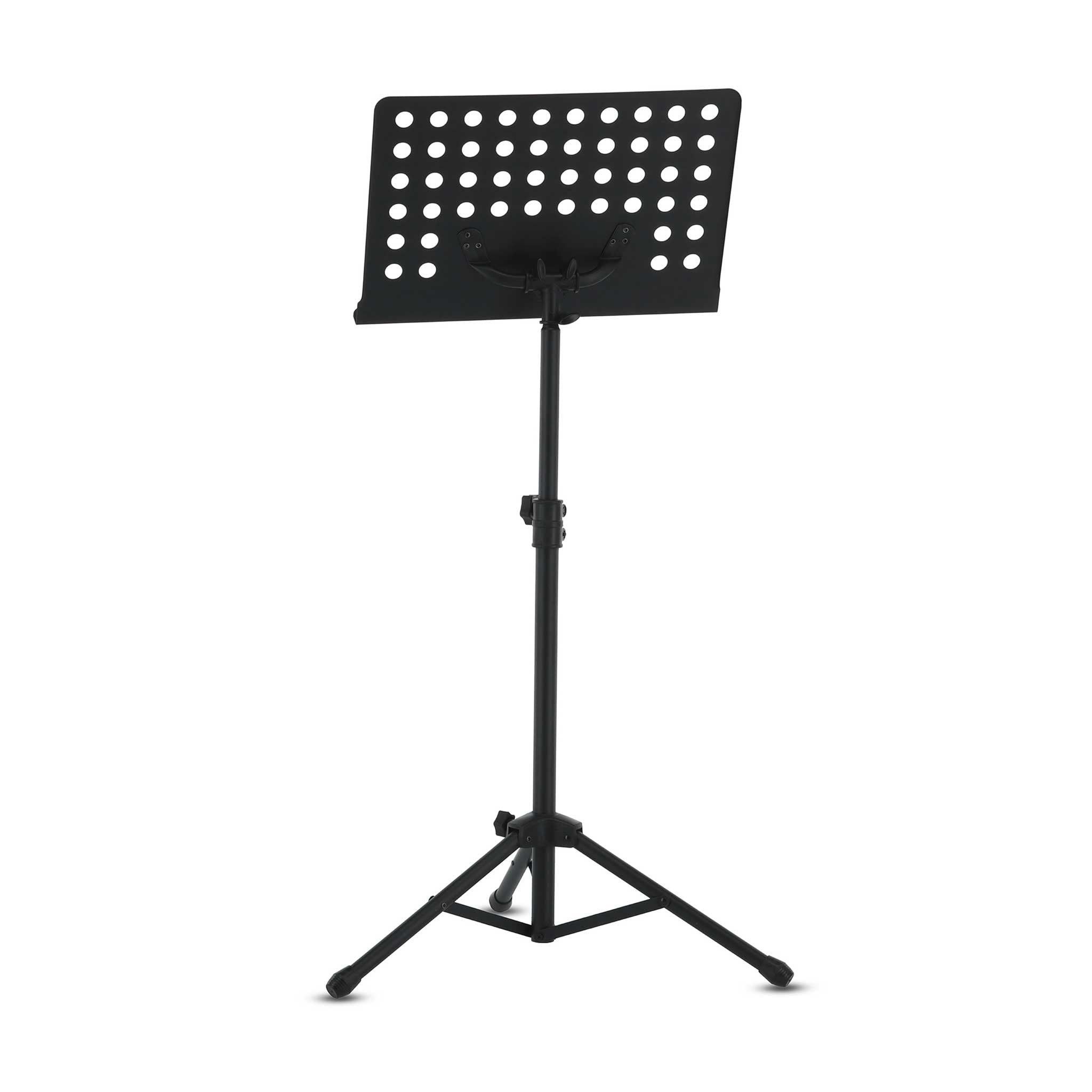 Gewa Orchesterpult schwarz mit Löcher rückseite