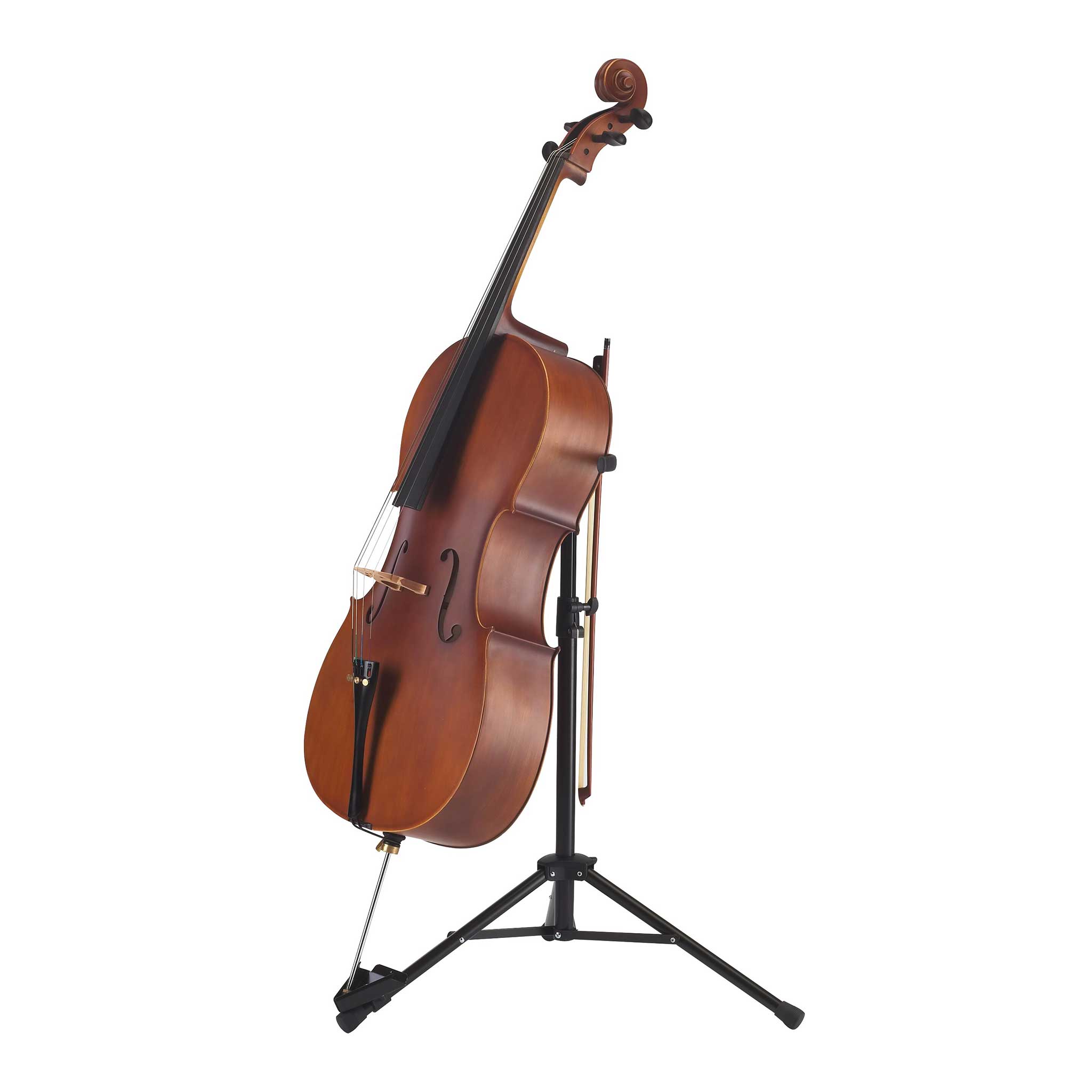König & Meyer Cello Ständer schwarz mit Cello