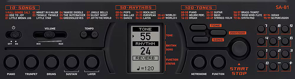 Casio SA-81 Mini Keyboard image 1