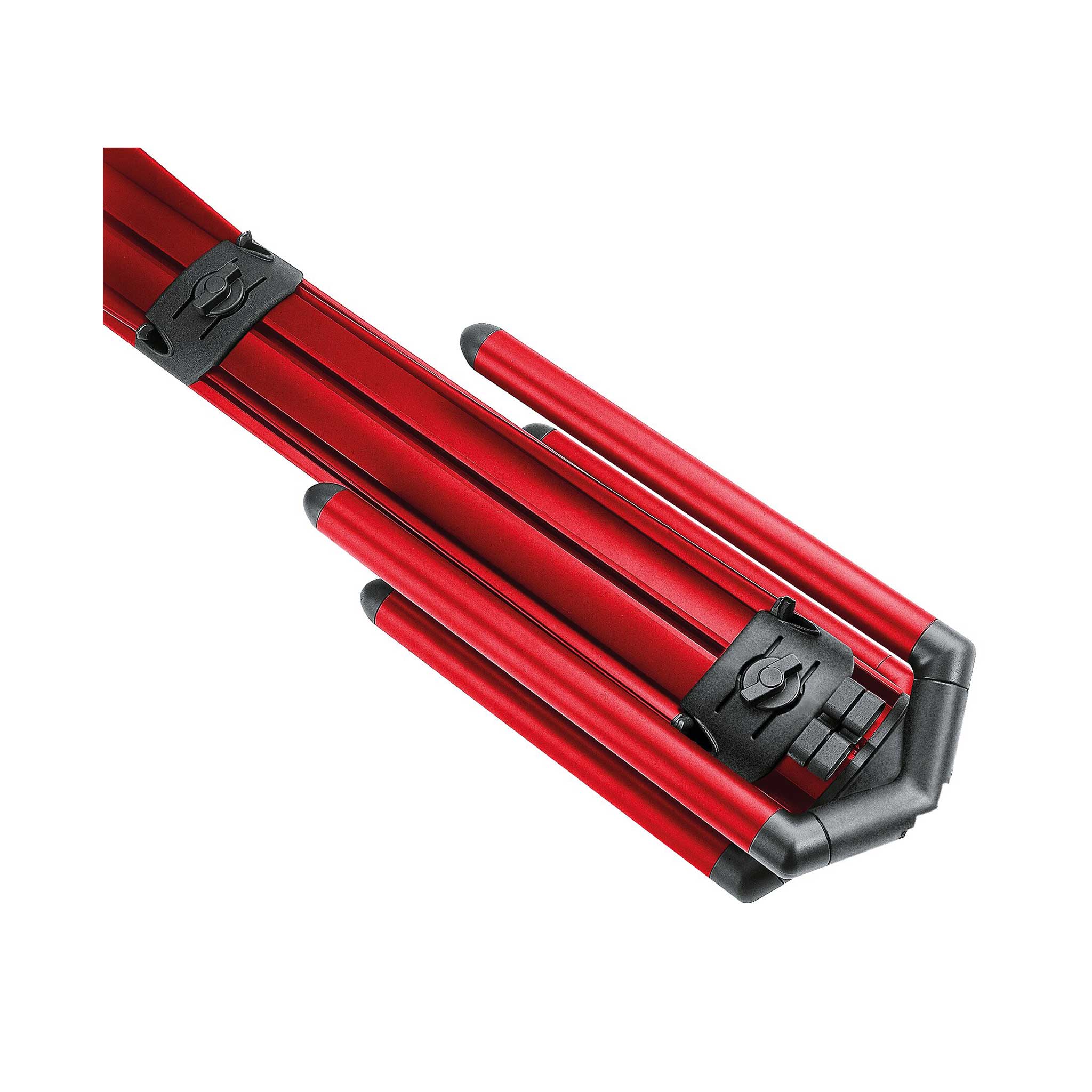 König & Meyer Spider Pro Rot zusammengeklappt