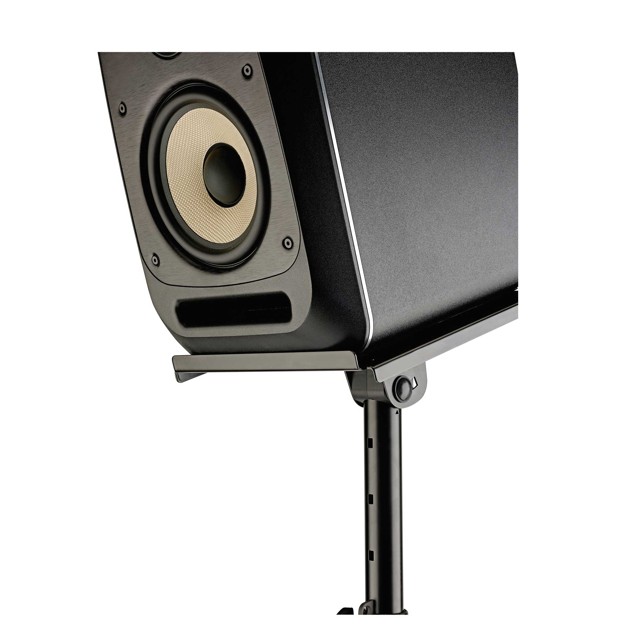 König & Meyer Monitorstativ detail geneigt mit monitor