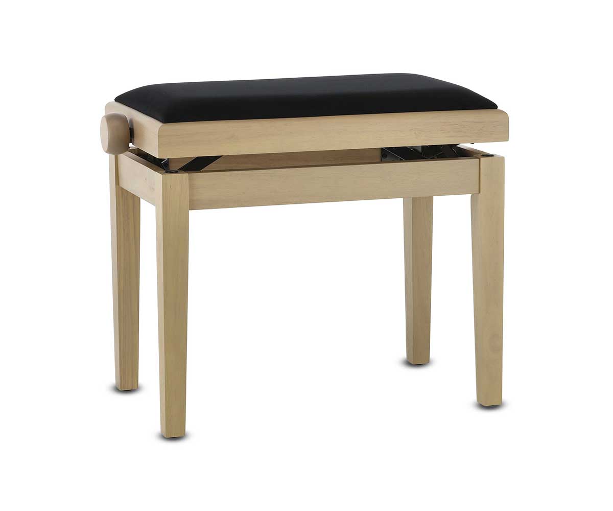 Klavierbank GEWA Deluxe - White Ash Velours image 0
