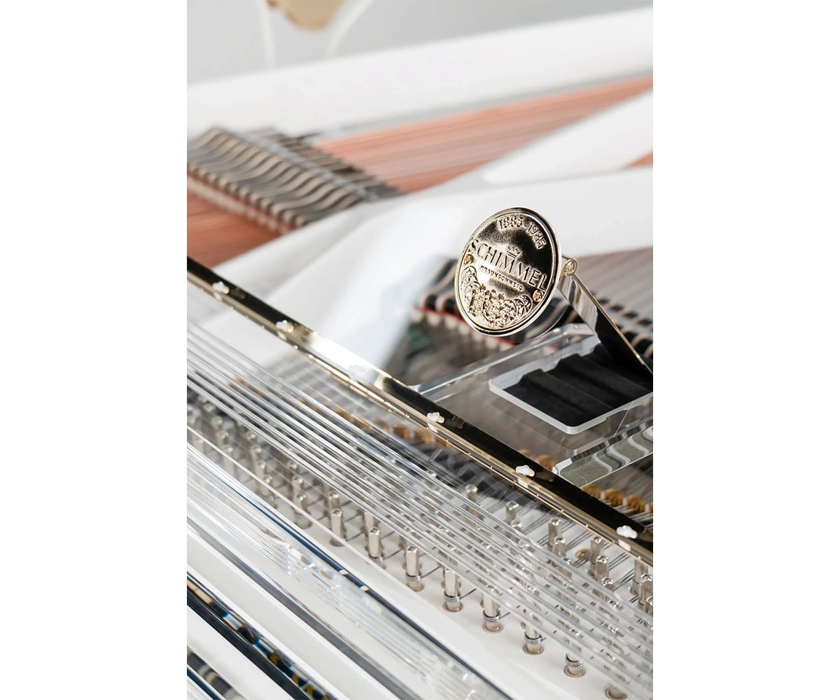 Flügel Schimmel K213 Glasflügel Detail Notenpult