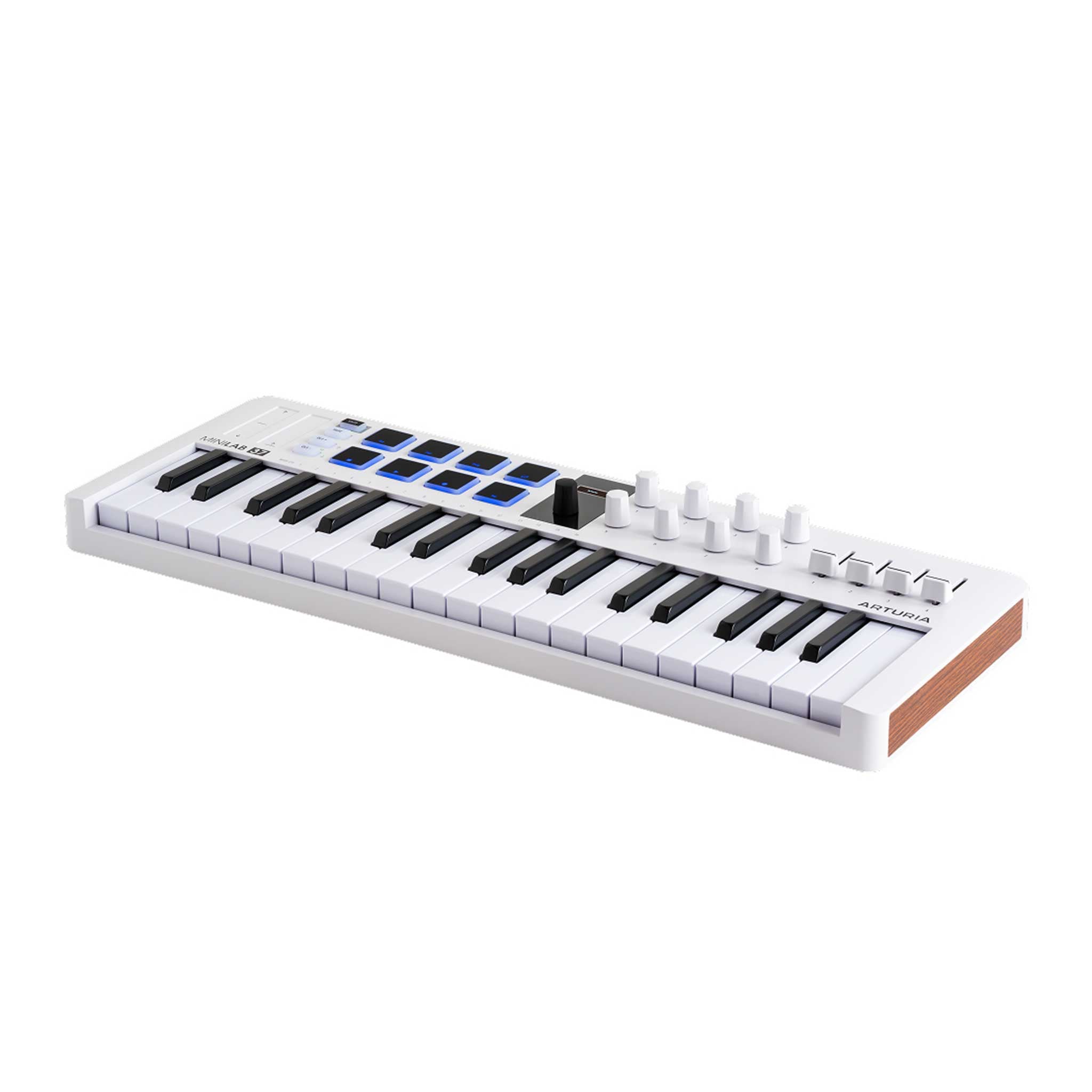 Arturia MiniLab 37 Tasten Midi Controller White von rechts

