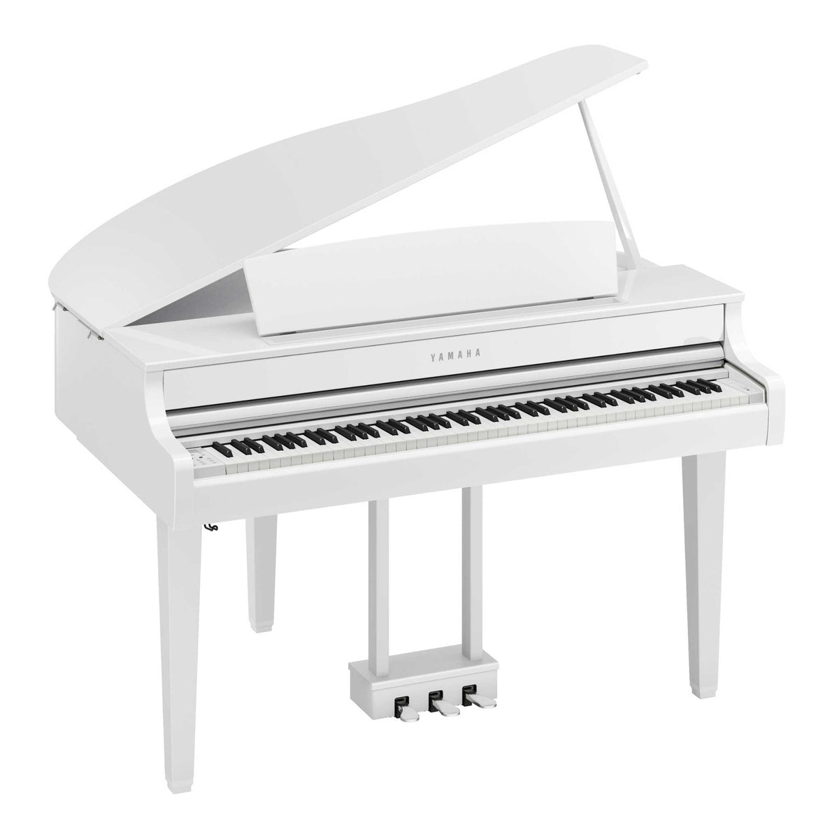 Yamaha Clavinova CLP865GP Grand Piano  white polish right angle