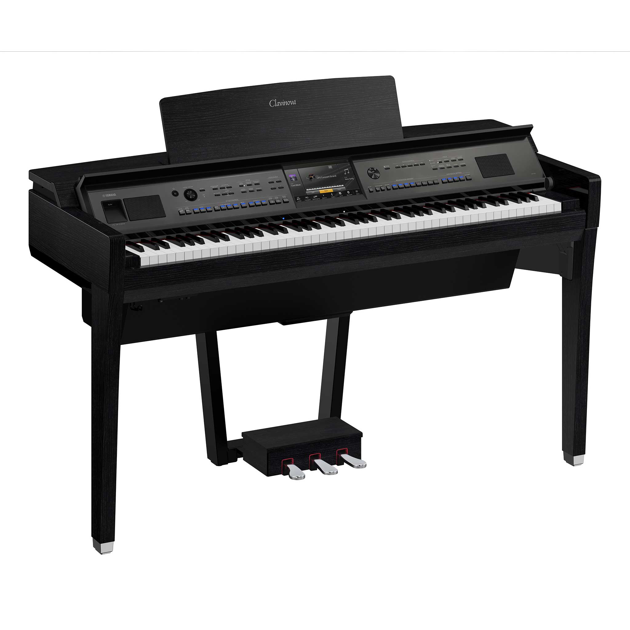 Yamaha CVP909 Digitalpiano schwarz matt rechts