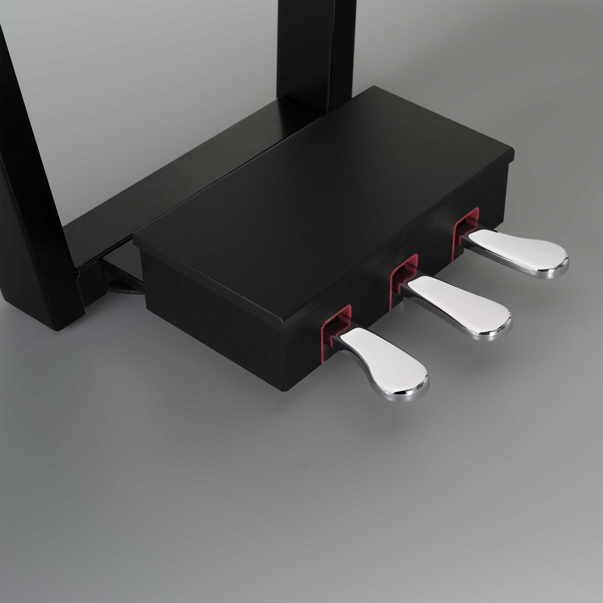 Yamaha CVP909PE Digitalpiano schwarz poliert pedal detail