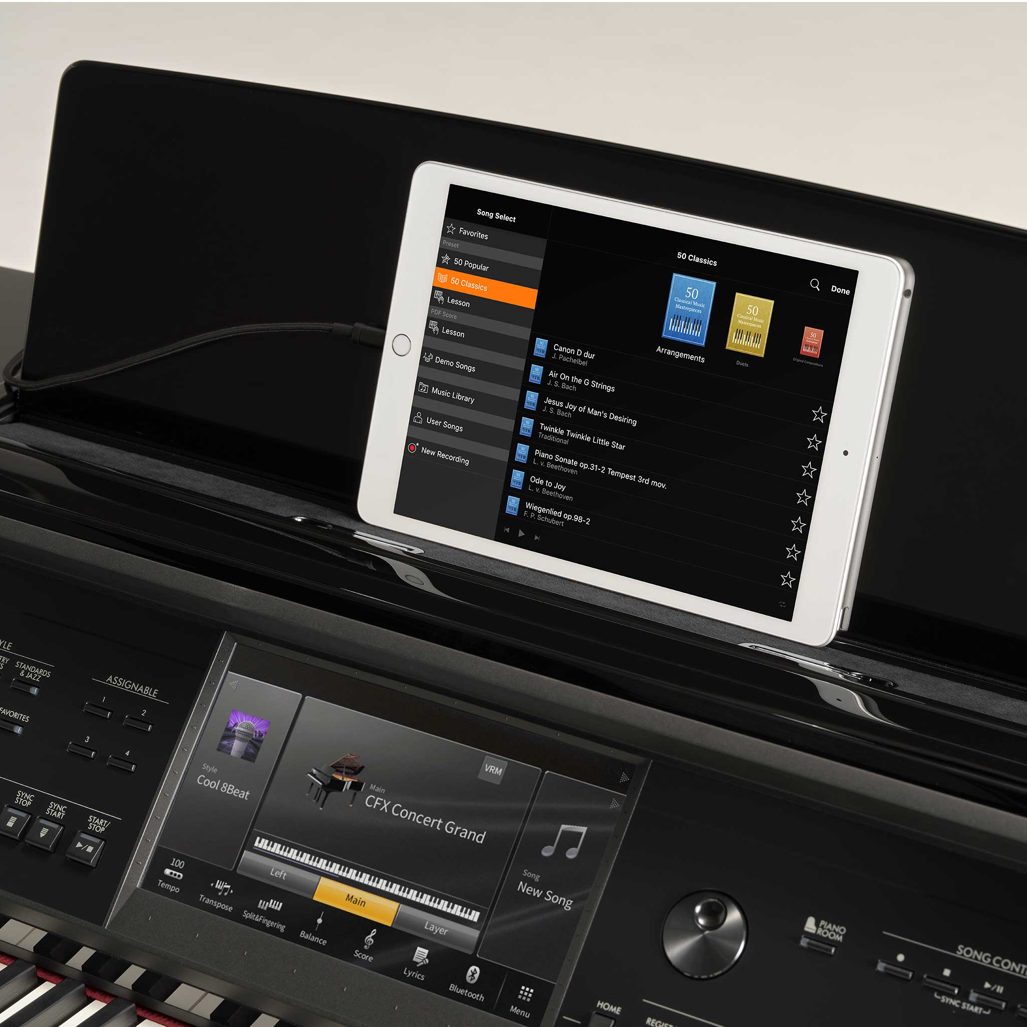 Yamaha CVP909PE Digitalpiano mit smart pianist app